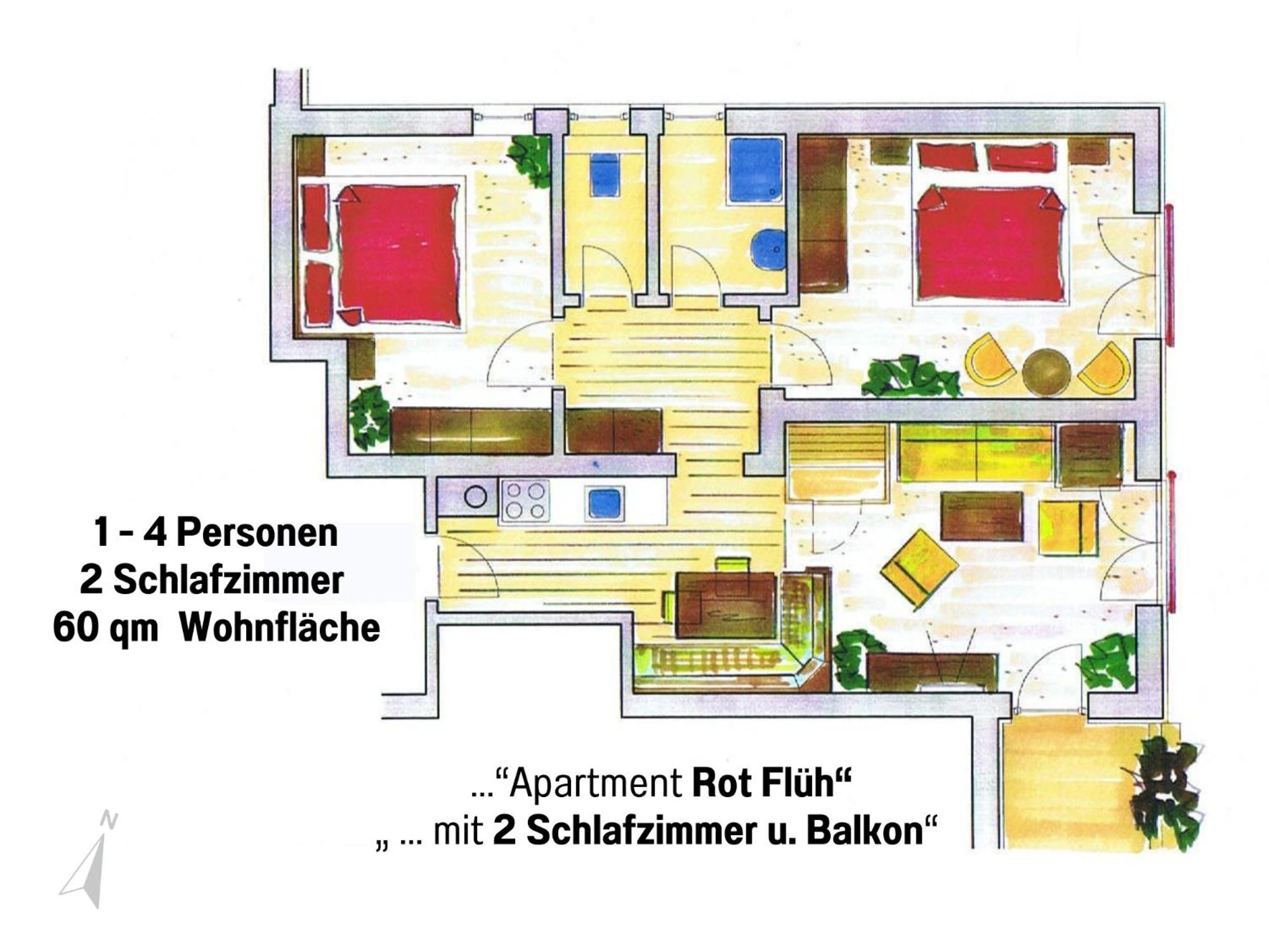 Two-Bedroom Apartment with Balcony photo 2