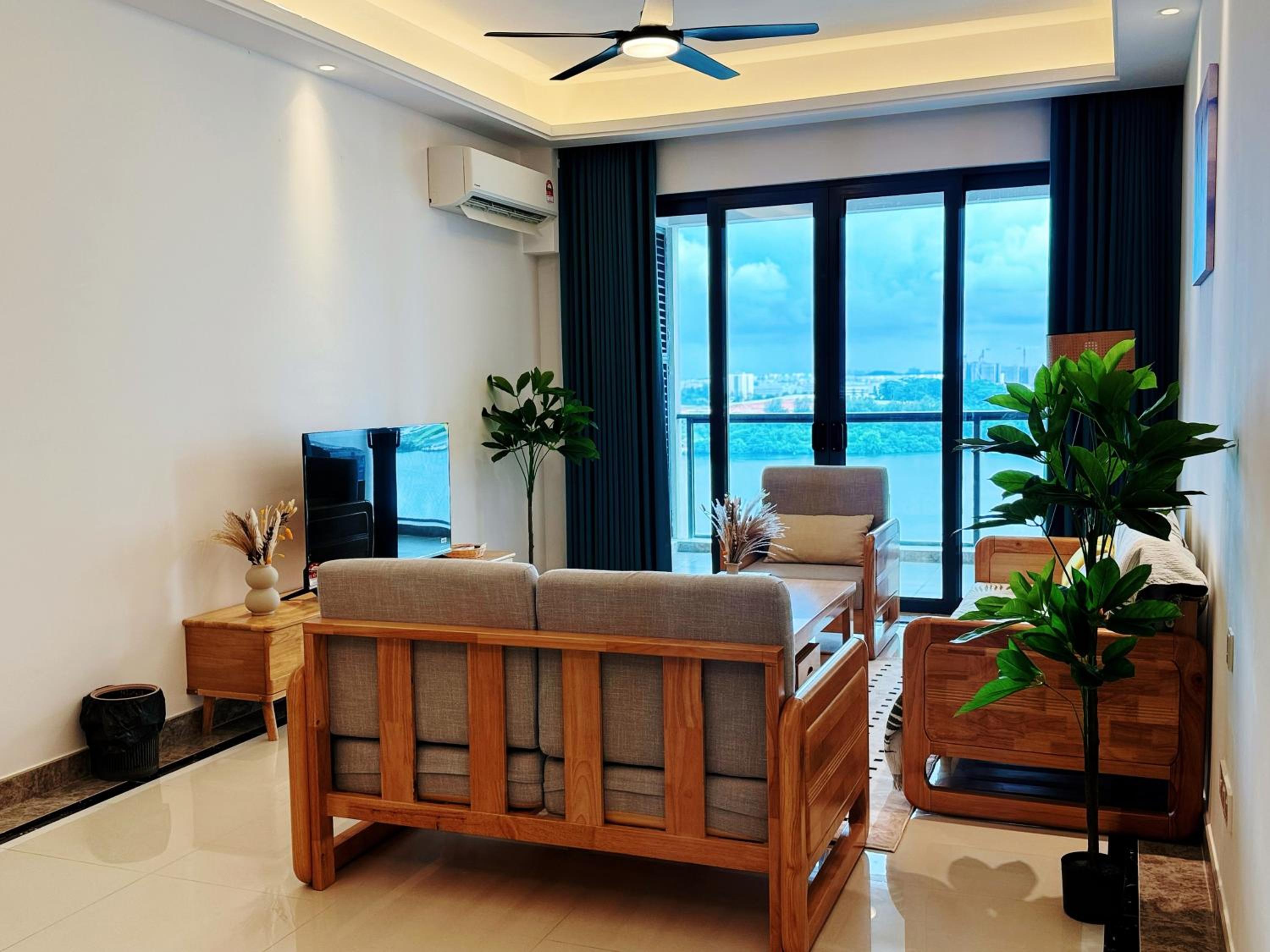 Three-Bedroom Apartment with Sea View