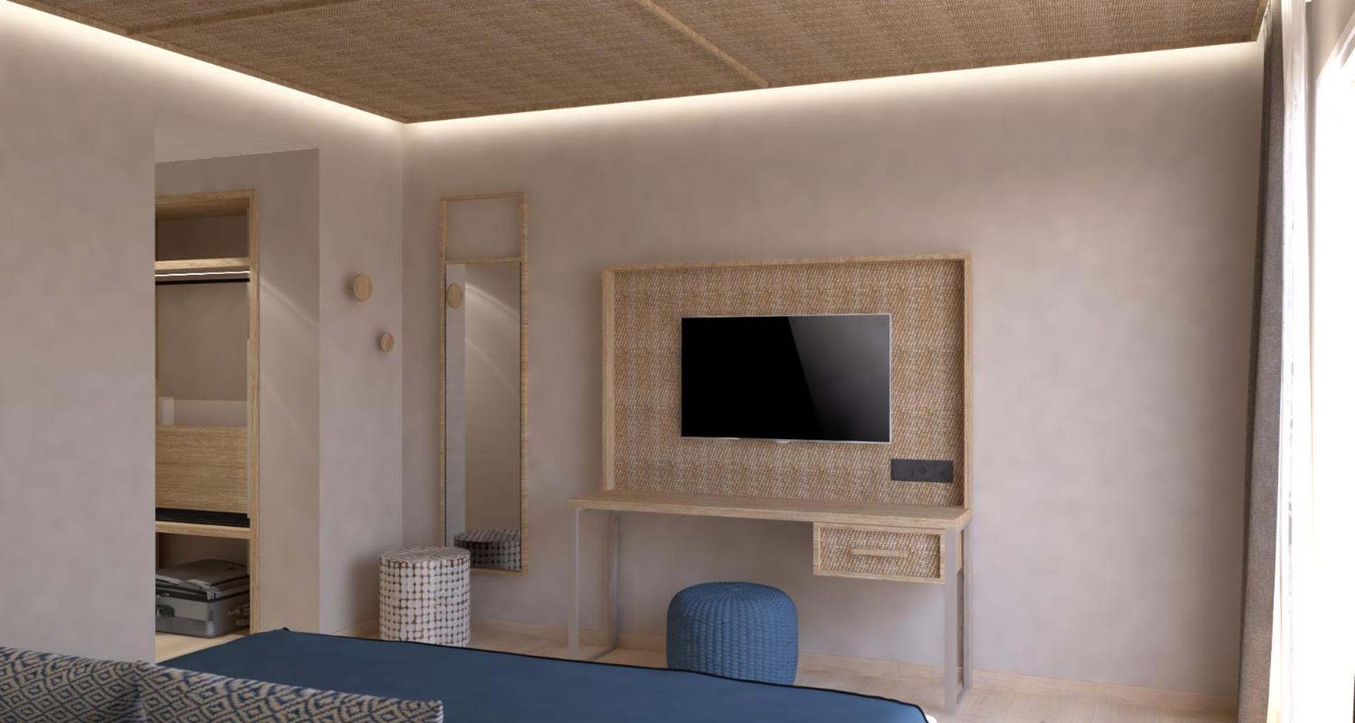 Double or Twin Room with Partial Sea View photo 2