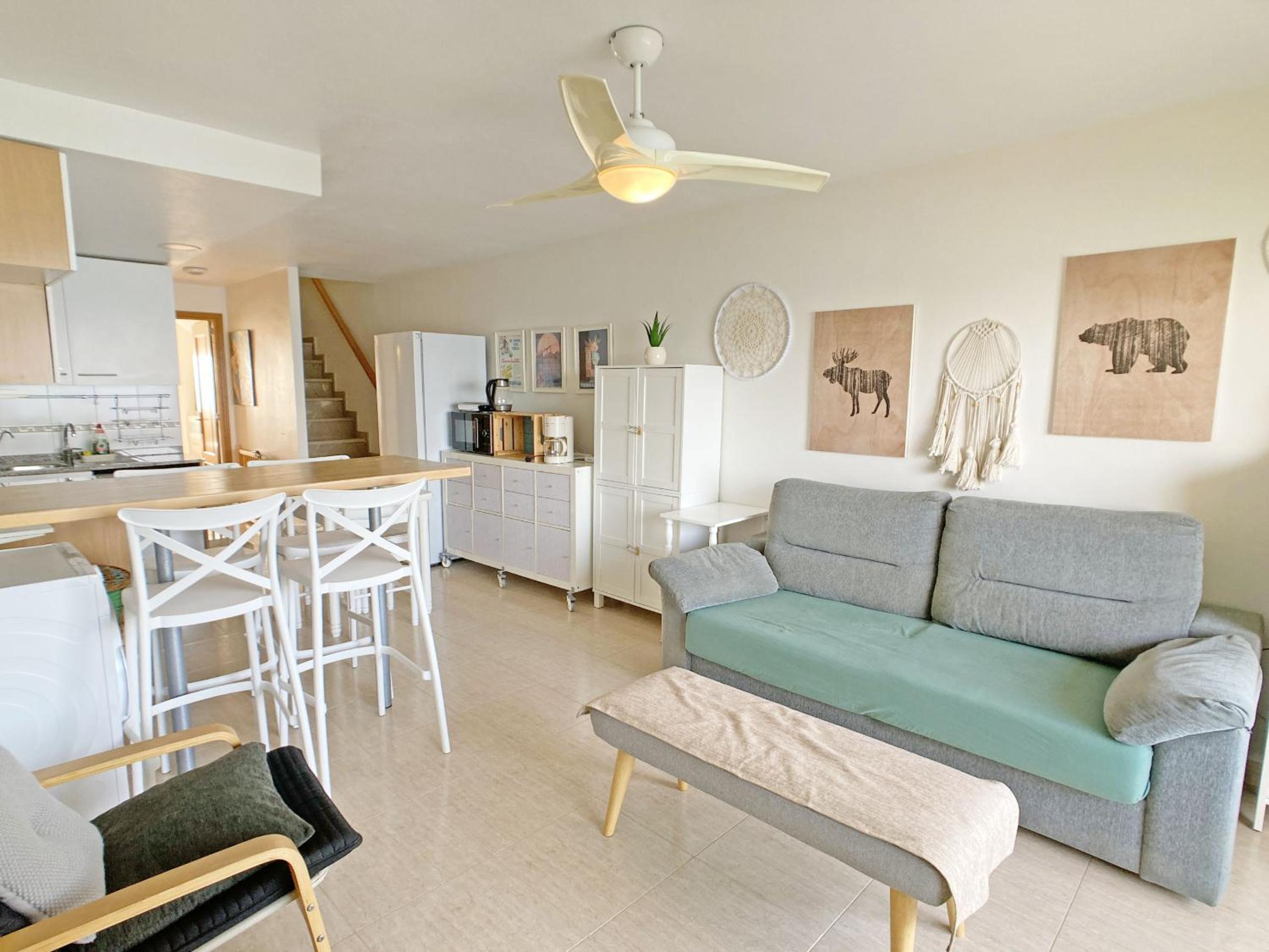 Apartamento de dos habitaciones con vista al mar