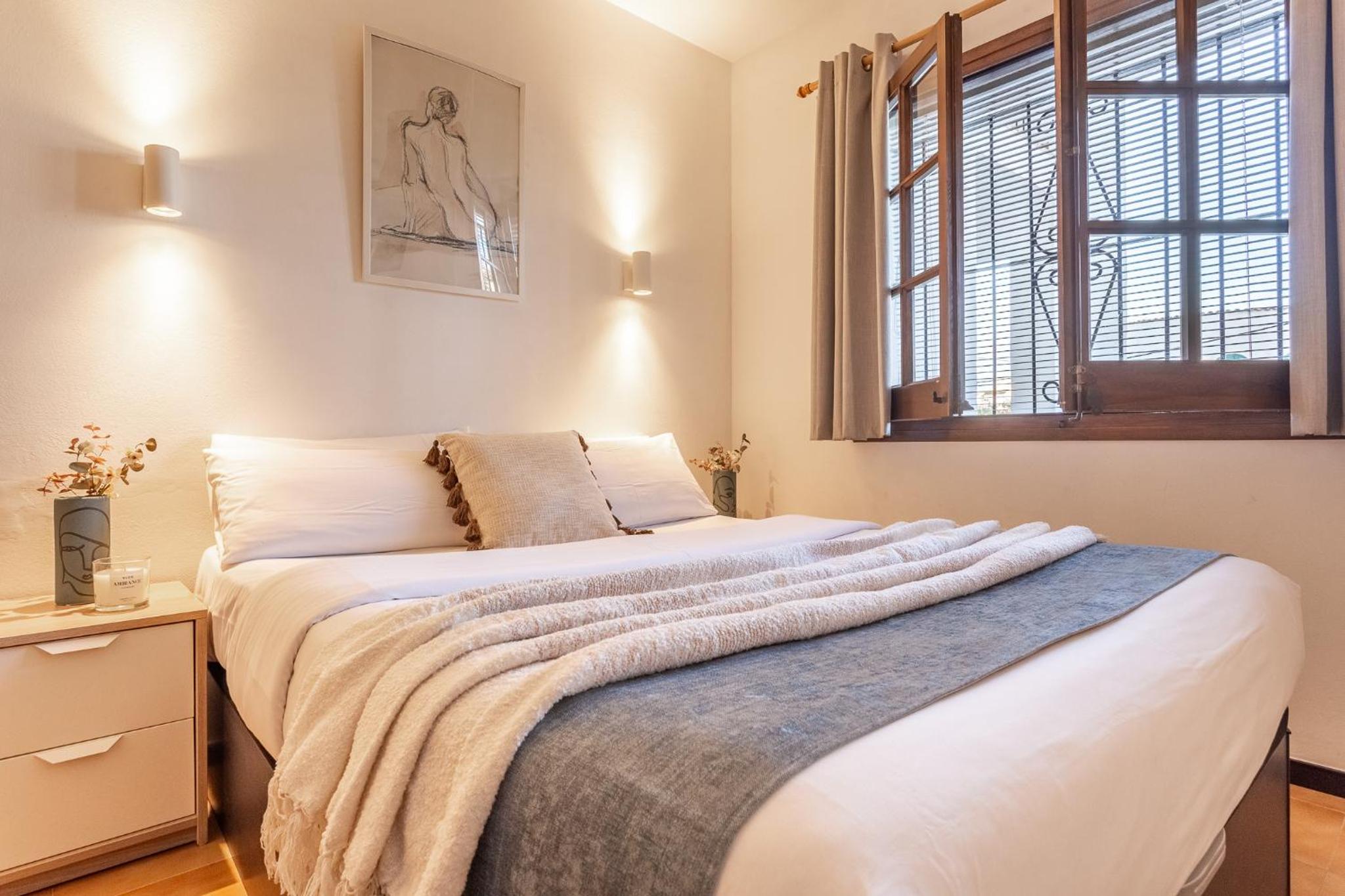 Apartamento de una habitación con vista al jardín