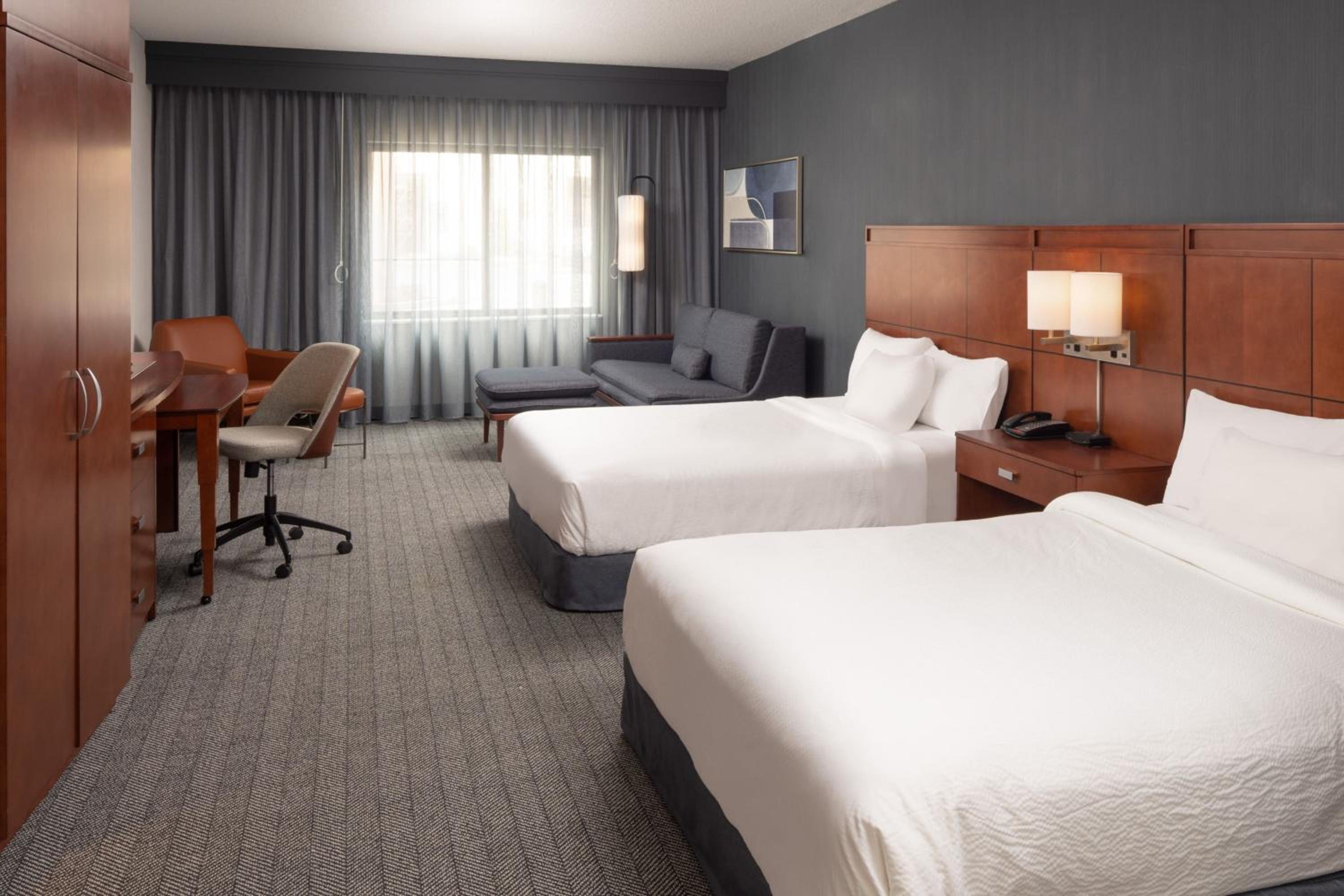 Queen Room with Two Queen Beds, Roll-In Shower and Sofa Bed - Mobility Access/Hearing Accessible