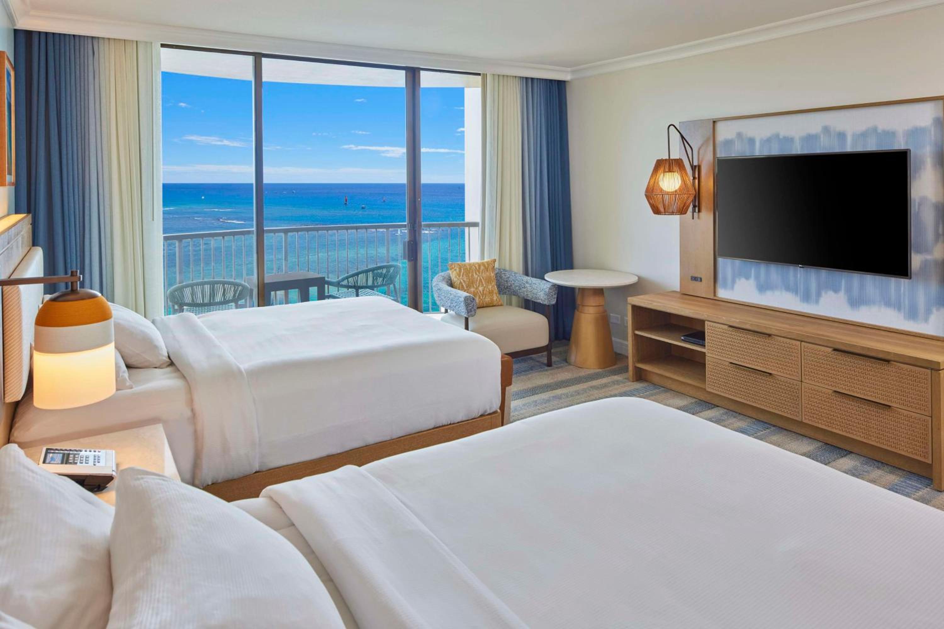 Queen Room with Two Queen Beds and Ocean Front View