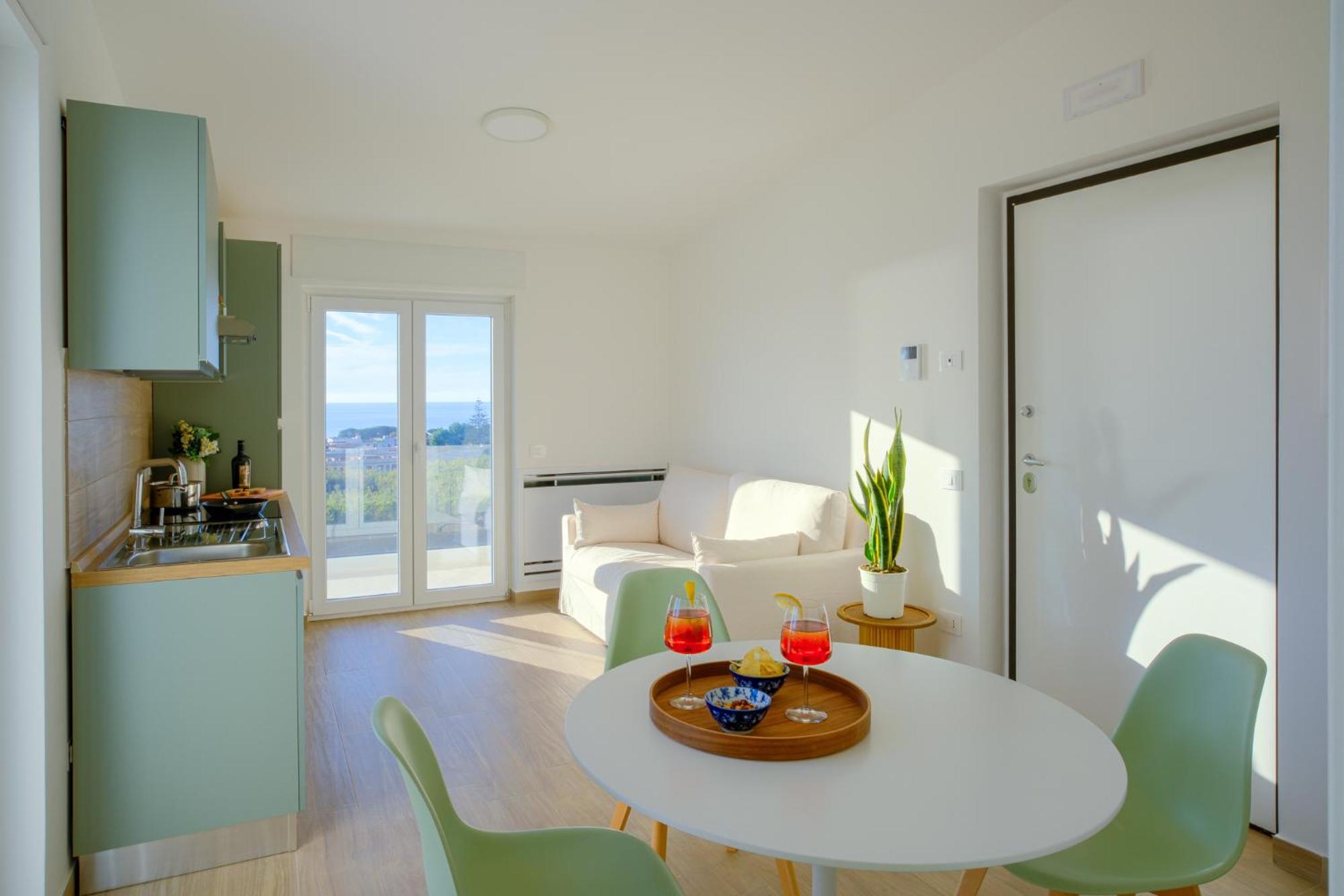 Two-Bedroom Apartment with Terrace and Sea View