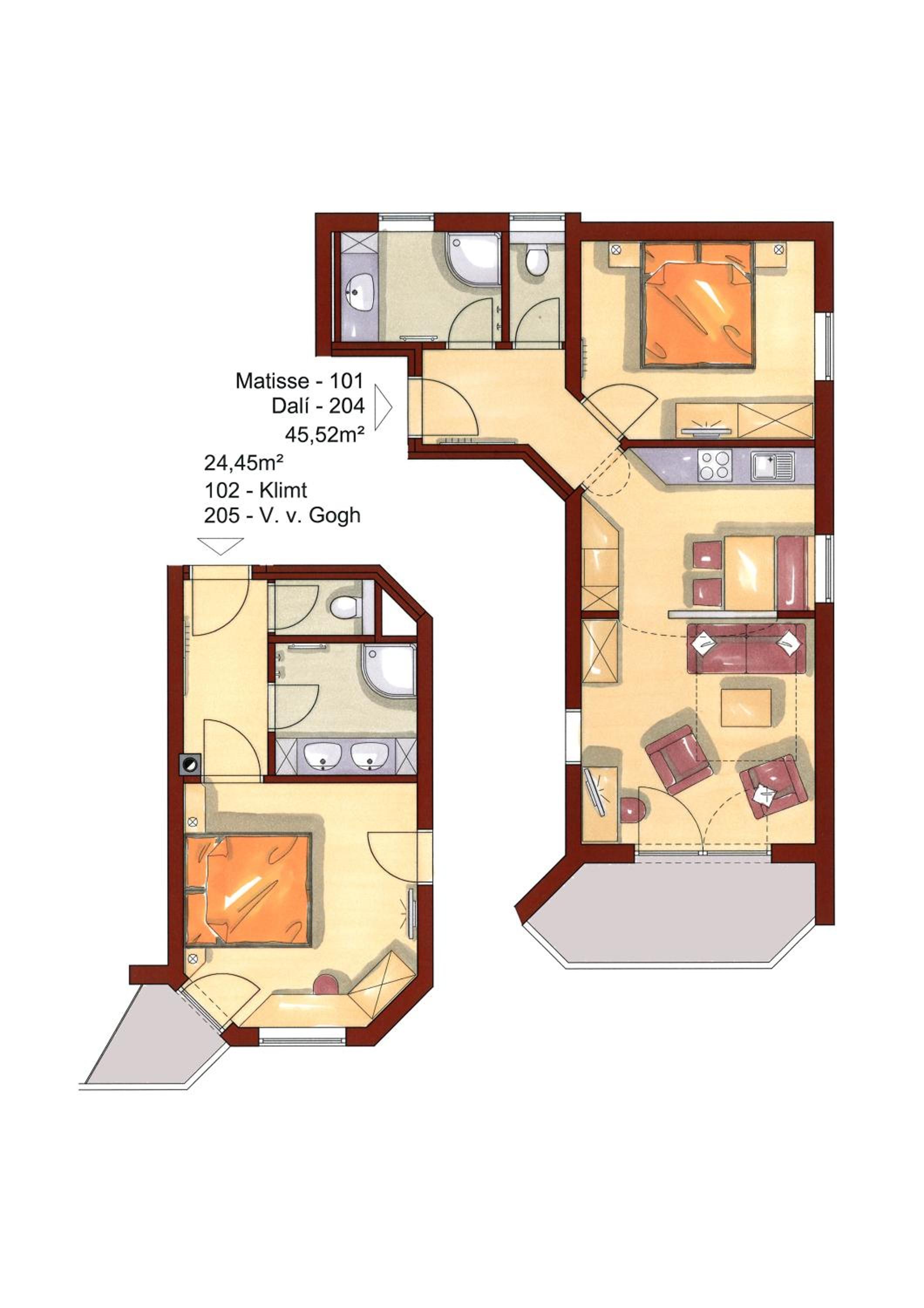 Two-Bedroom Apartment - Photo 3
