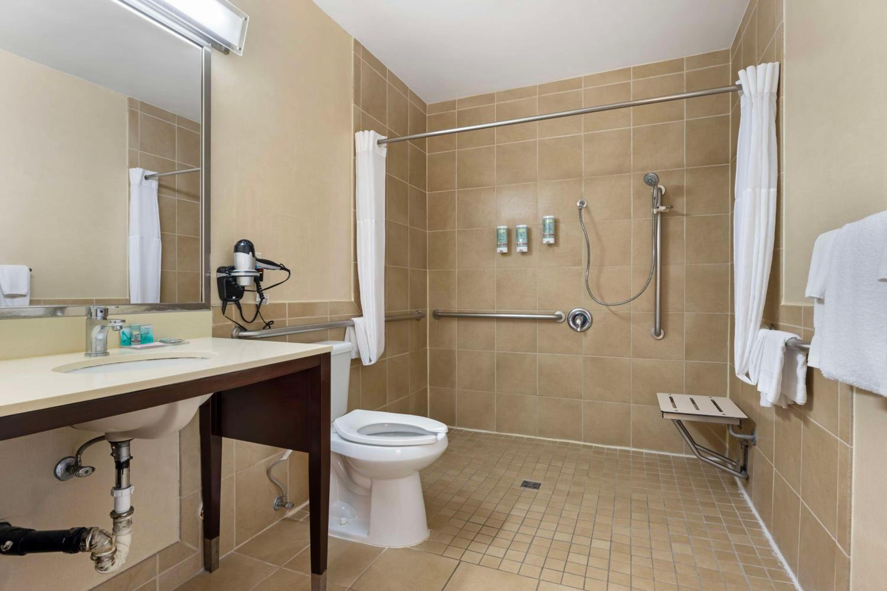 Queen Room with Roll-In Shower - Mobility Accessible/Non-Smoking thumbnail 5