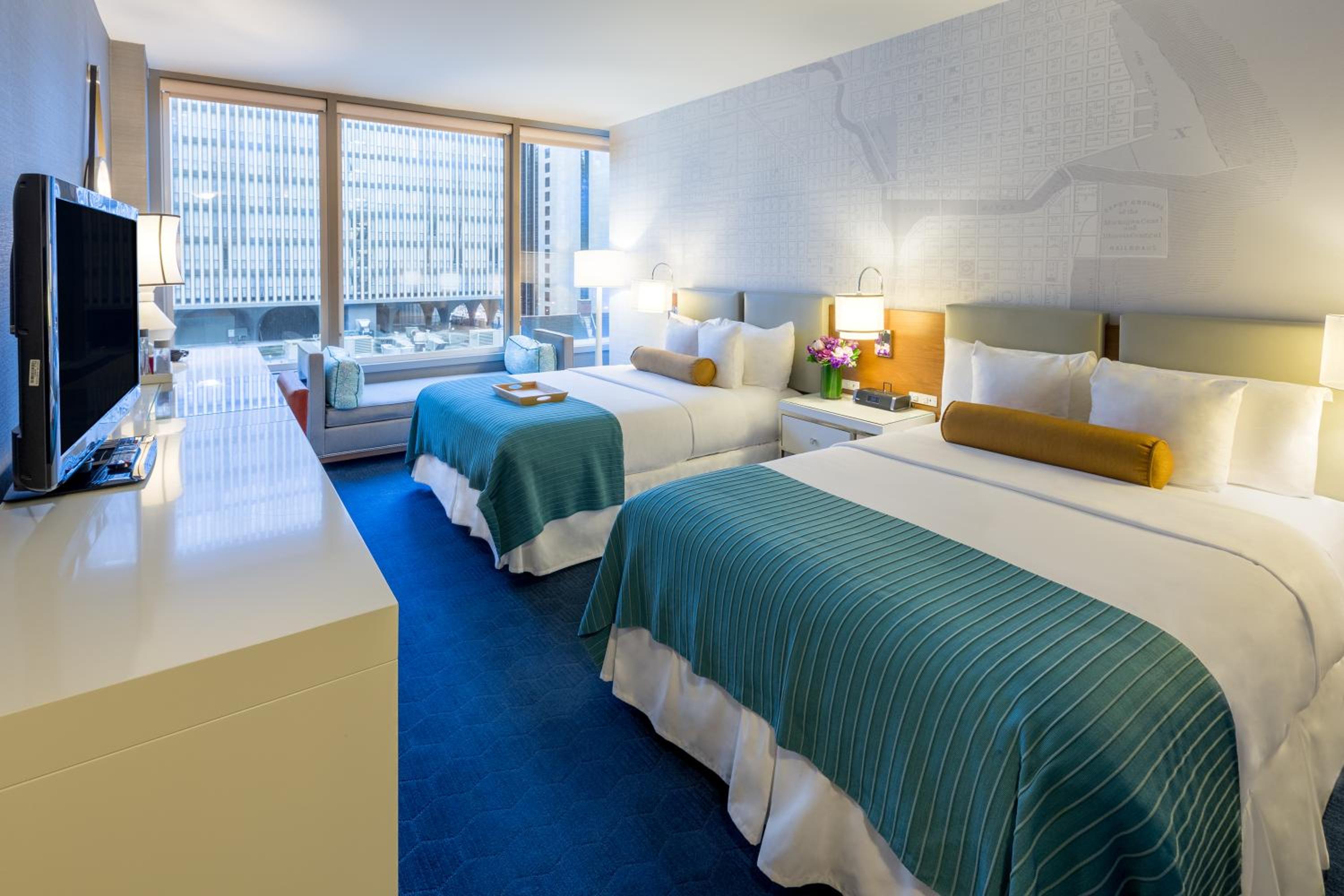 Deluxe Queen Room with Two Queen Beds City View