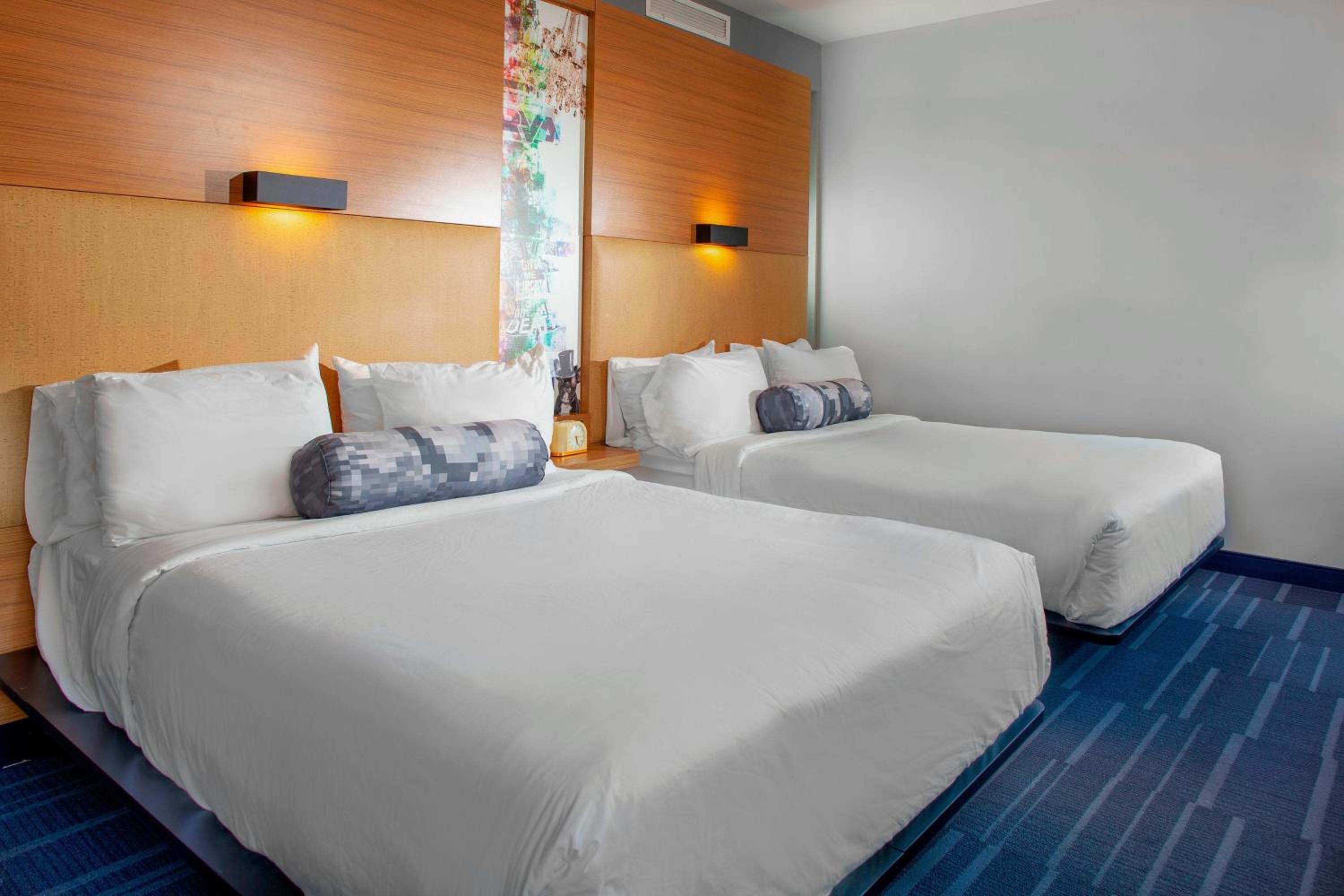 Queen Room with Two Queen Beds and Roll-in Shower - Mobility and Hearing Accessible - Photo 1