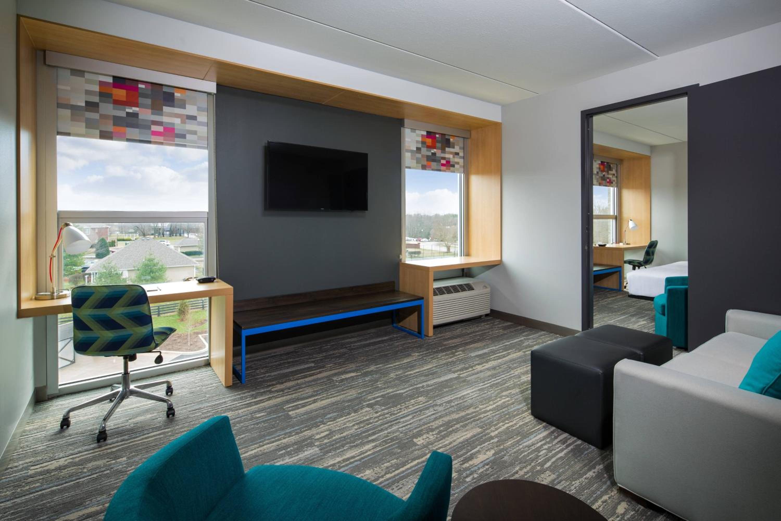 Aloft, Suite, 1 King, Alternate bed: sofa bed at Aloft Louisville East in Louisville