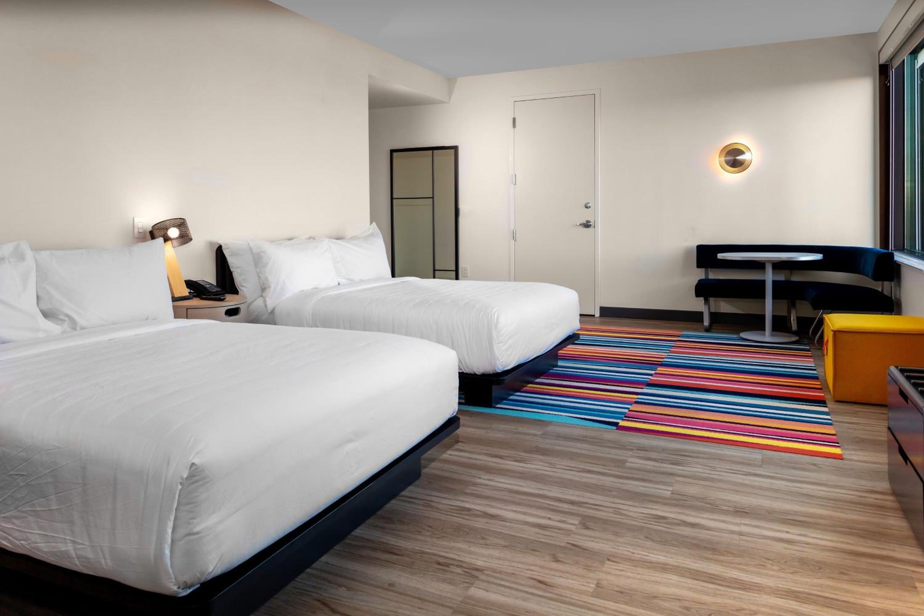 Queen Room with Two Queen Beds and Roll-in Shower - Mobility and Hearing Accessible