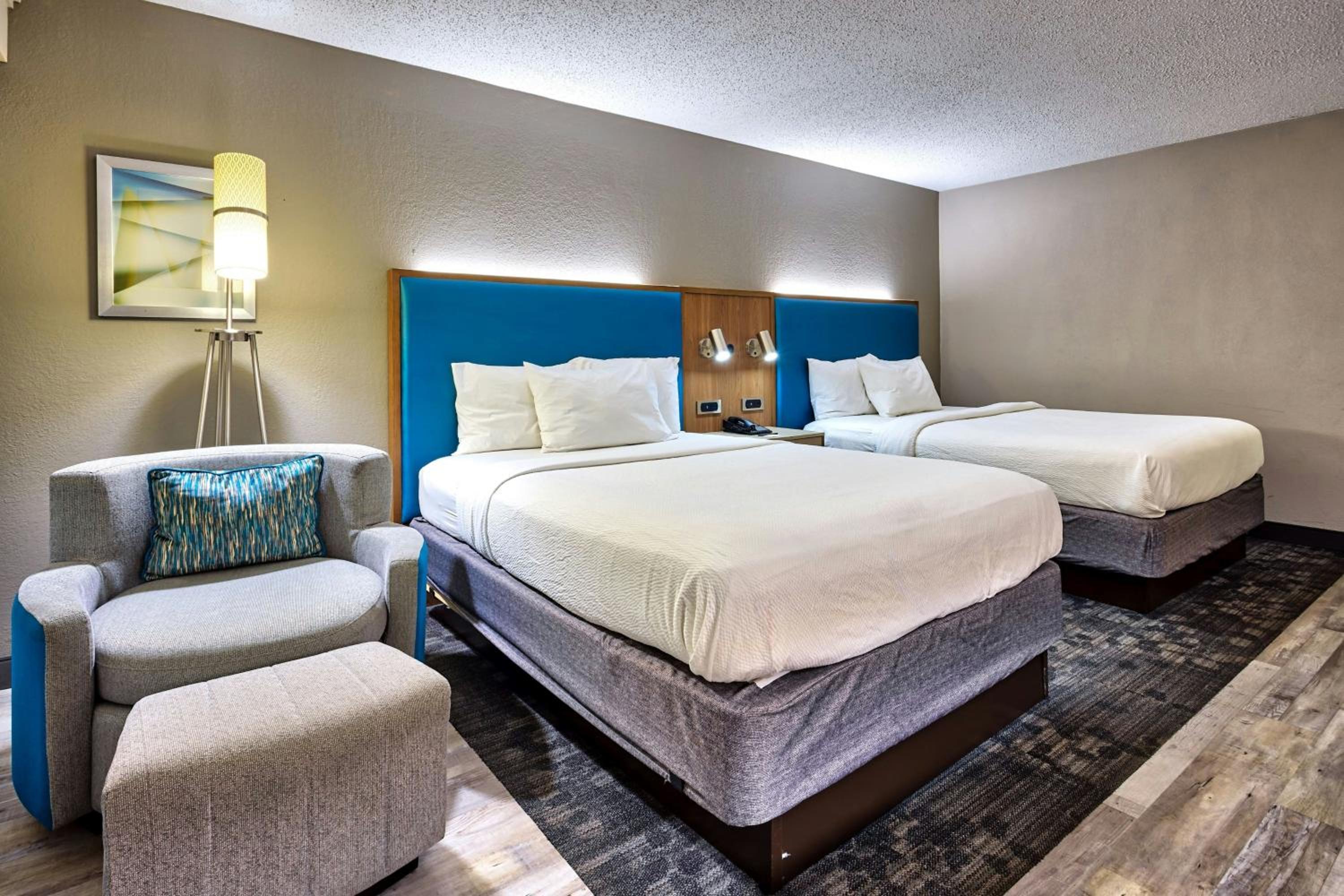 Queen Room with Two Queen Beds and Adapted Tub - Mobility and Hearing Accessible