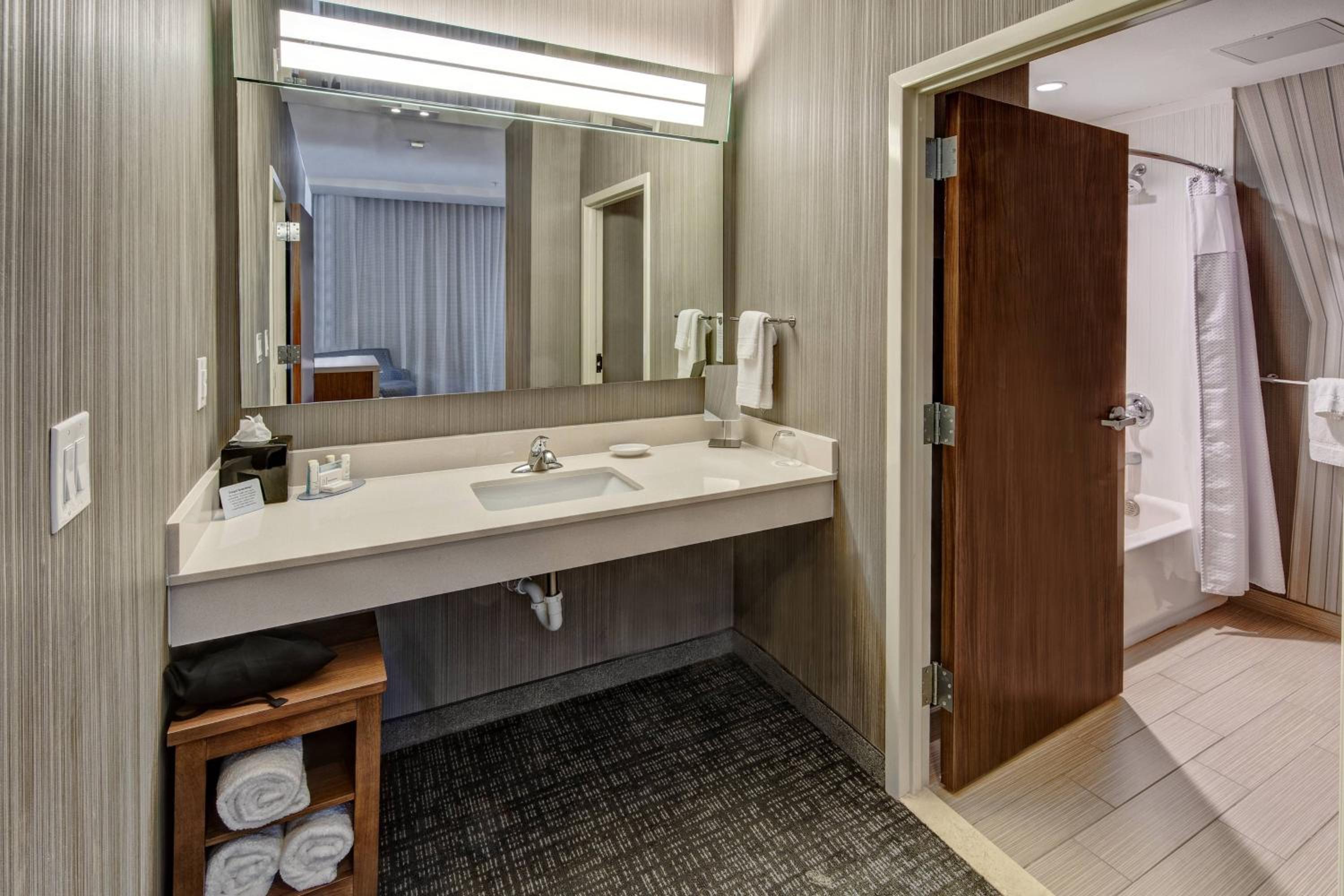 King Suite with Roll-In Shower and Sofa Bed - Mobility Access/Hearing Accessible