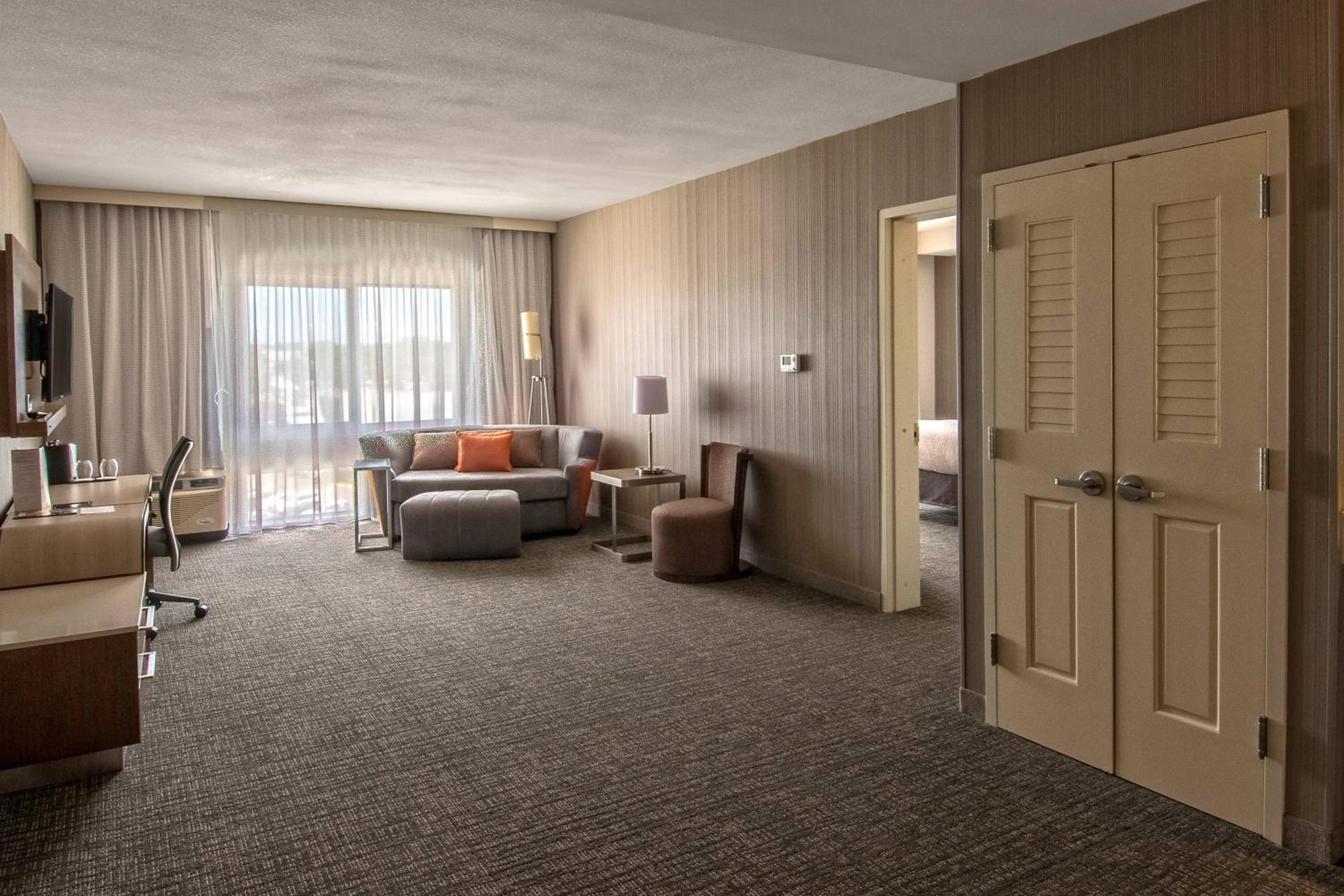 One-Bedroom King Suite with Roll-In Shower and Sofa Bed - Mobility Access/Hearing Accessible photo 1