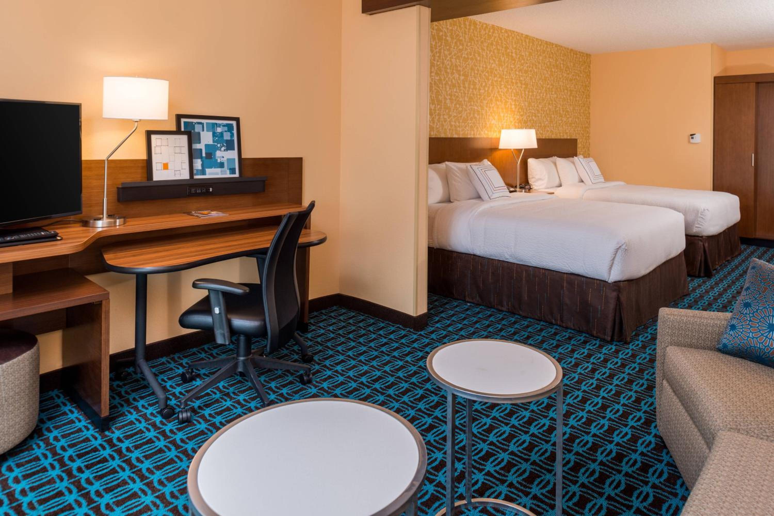 Queen Suite with Two Queen Beds and Sofa Bed