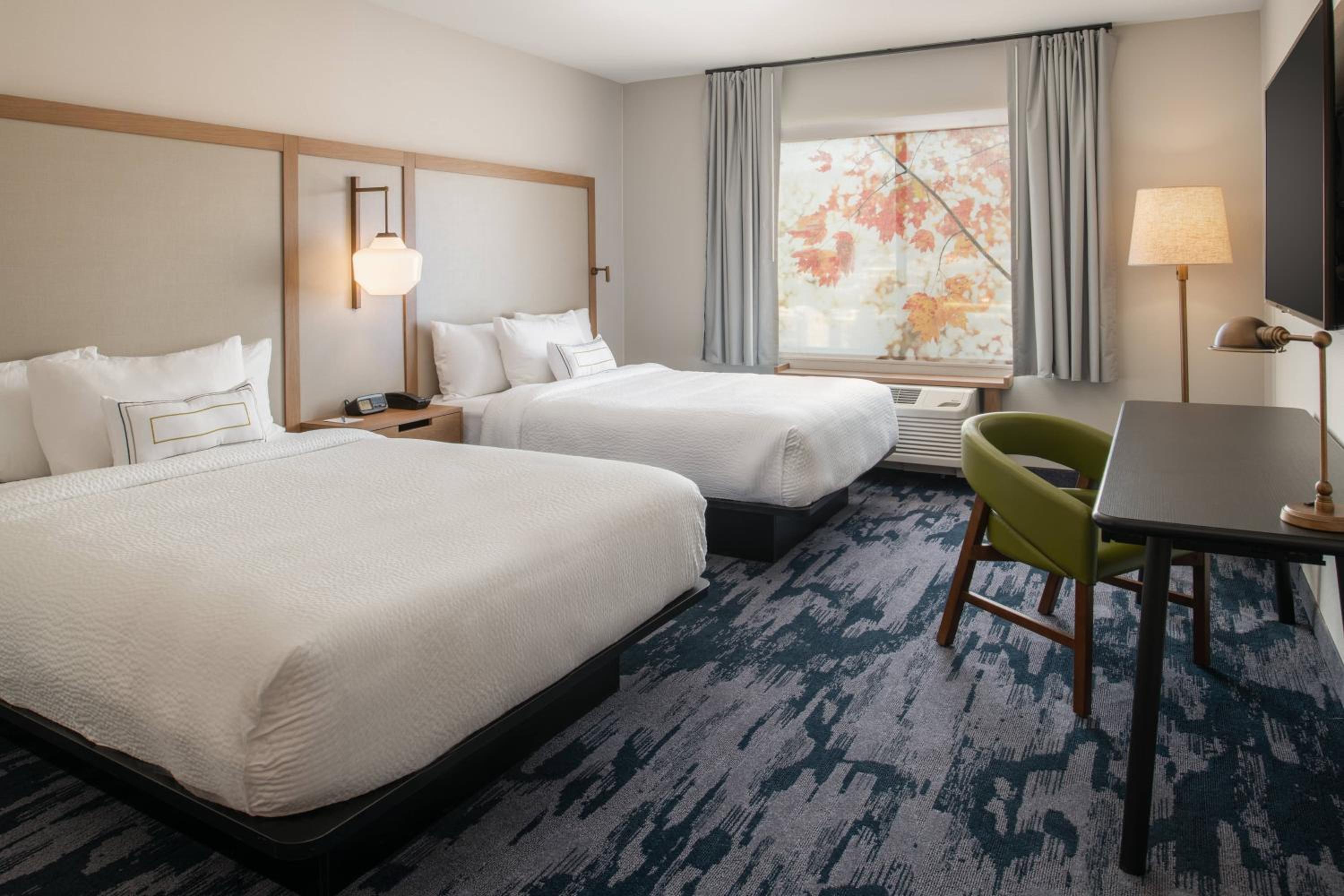 Queen Room with Two Queen Beds and Roll-in Shower - Mobility and Hearing Accessible