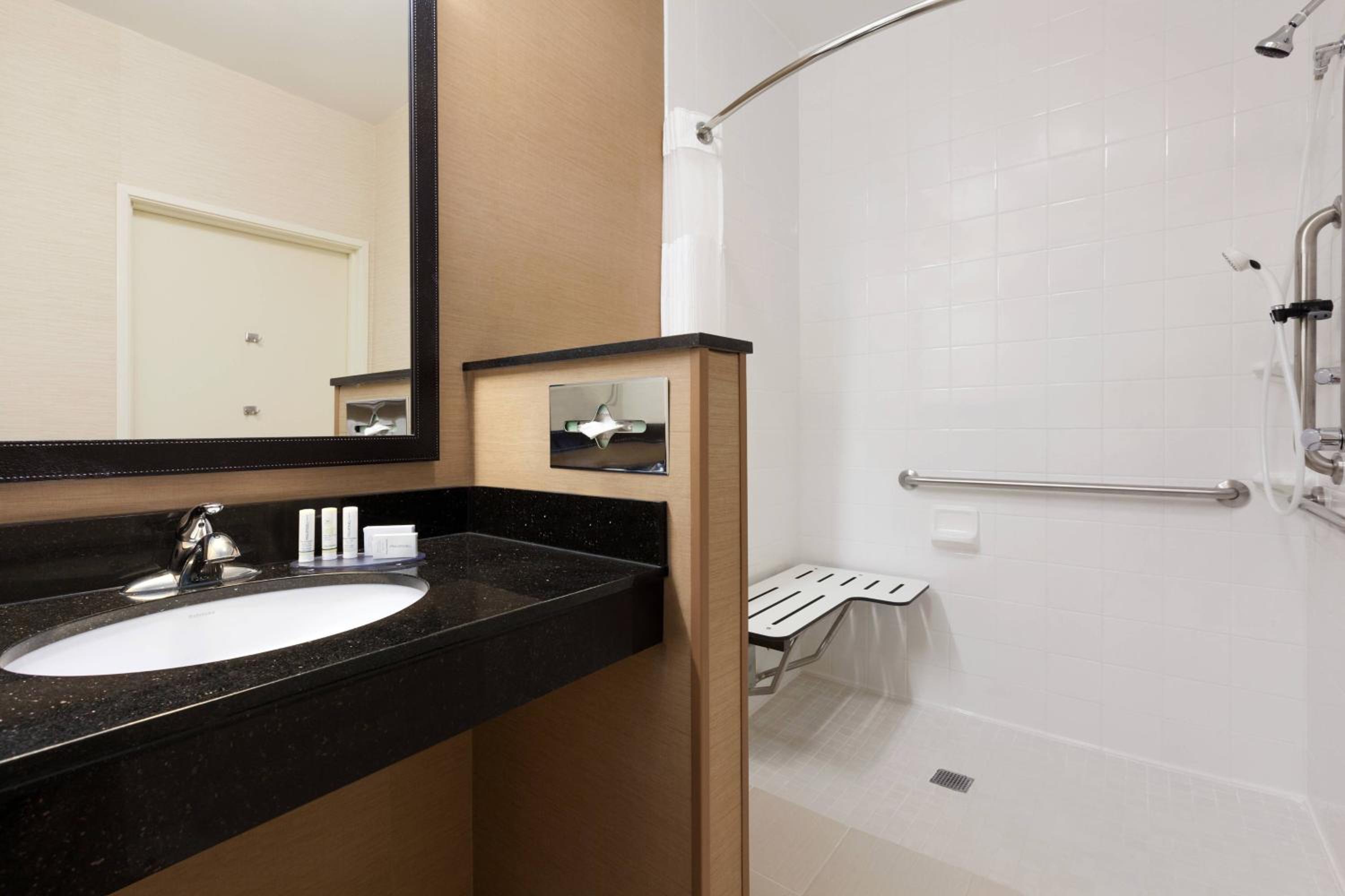 Guest room, 1 King (Mobility and Hearing Accessible w/Roll-in Shower)
