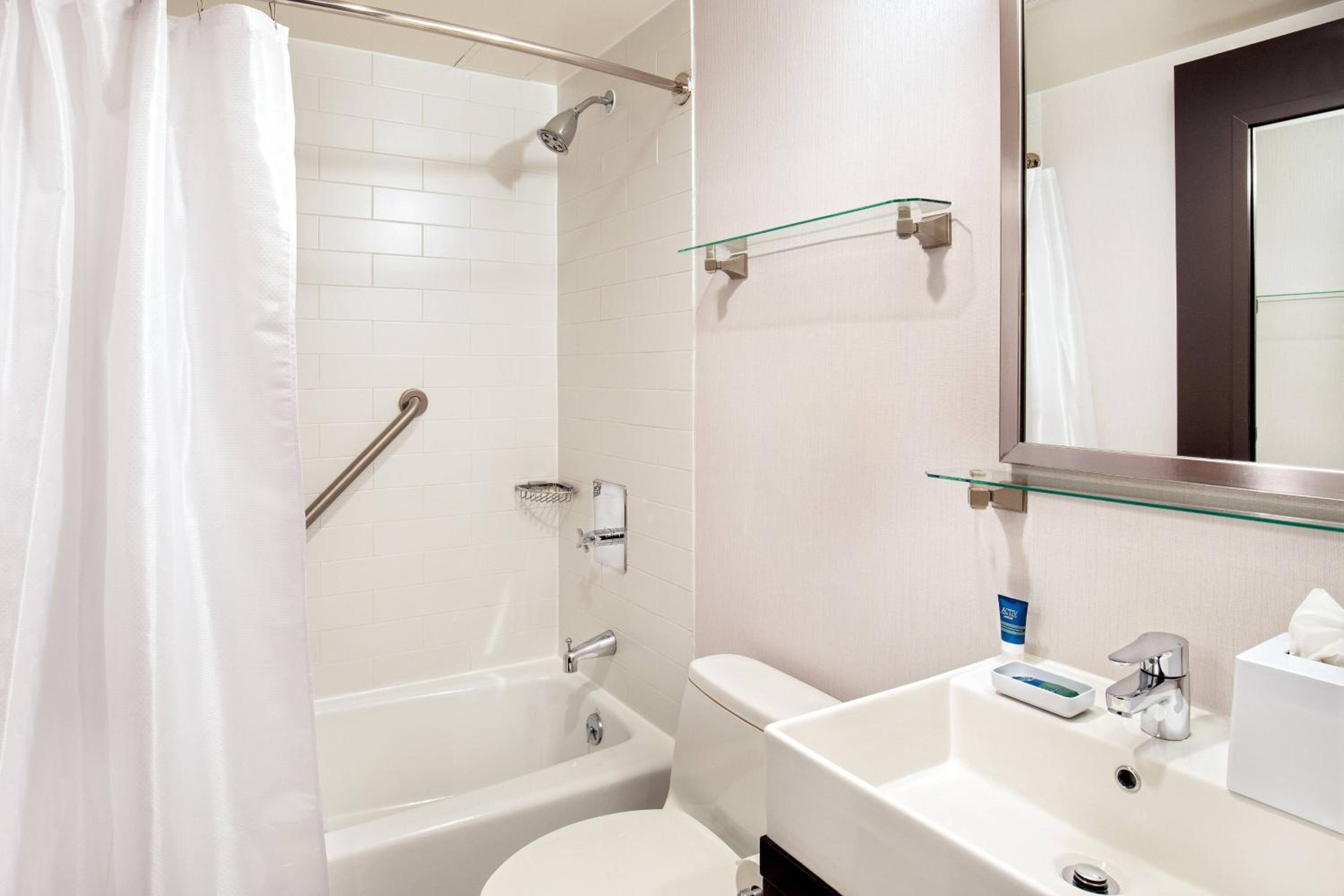 Standard King Room - Mobility and Hearing Accessible with Roll-in Shower