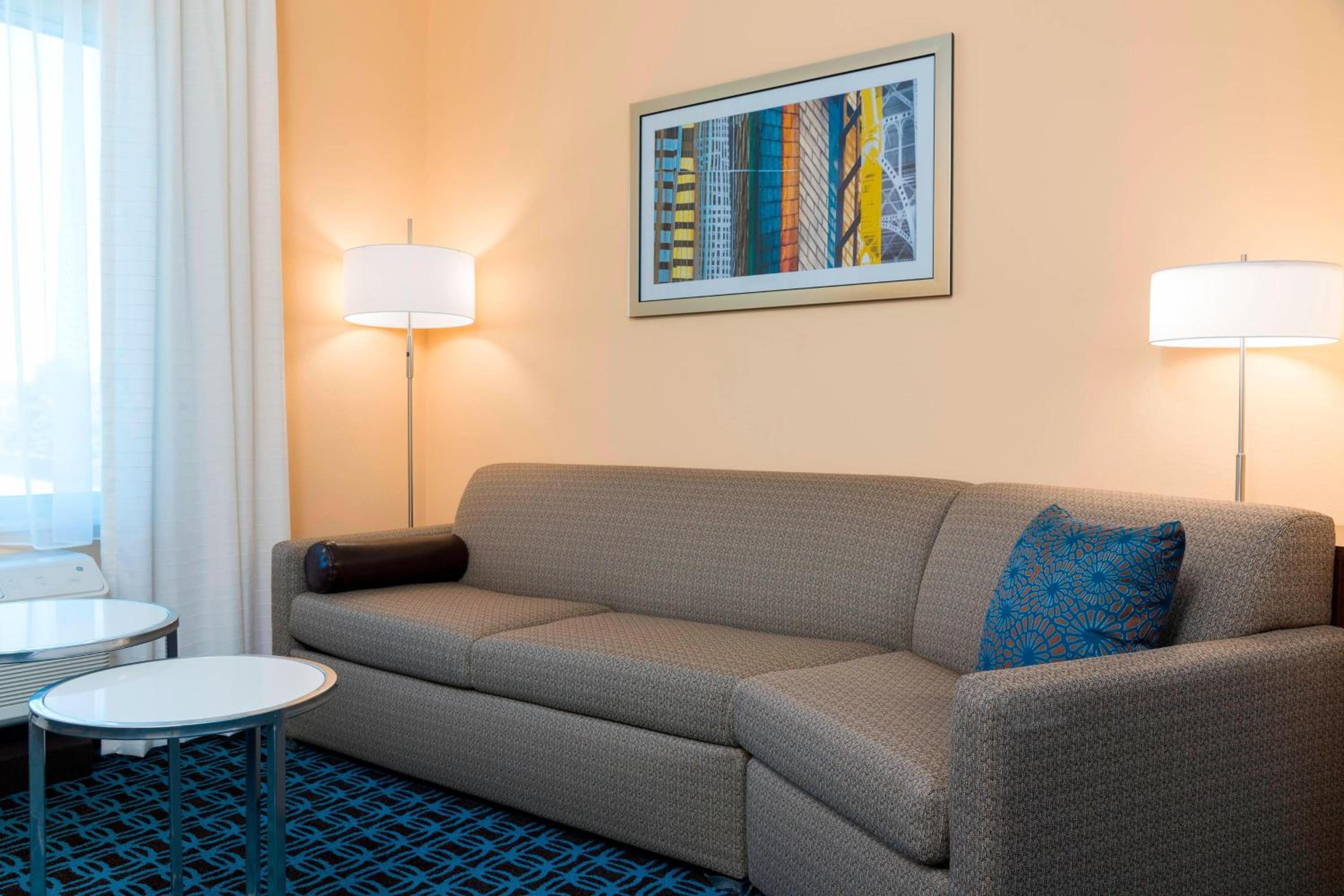 Large Studio King  Room with Sofa Bed and Roll-In Shower - Mobility/Hearing Accessible
