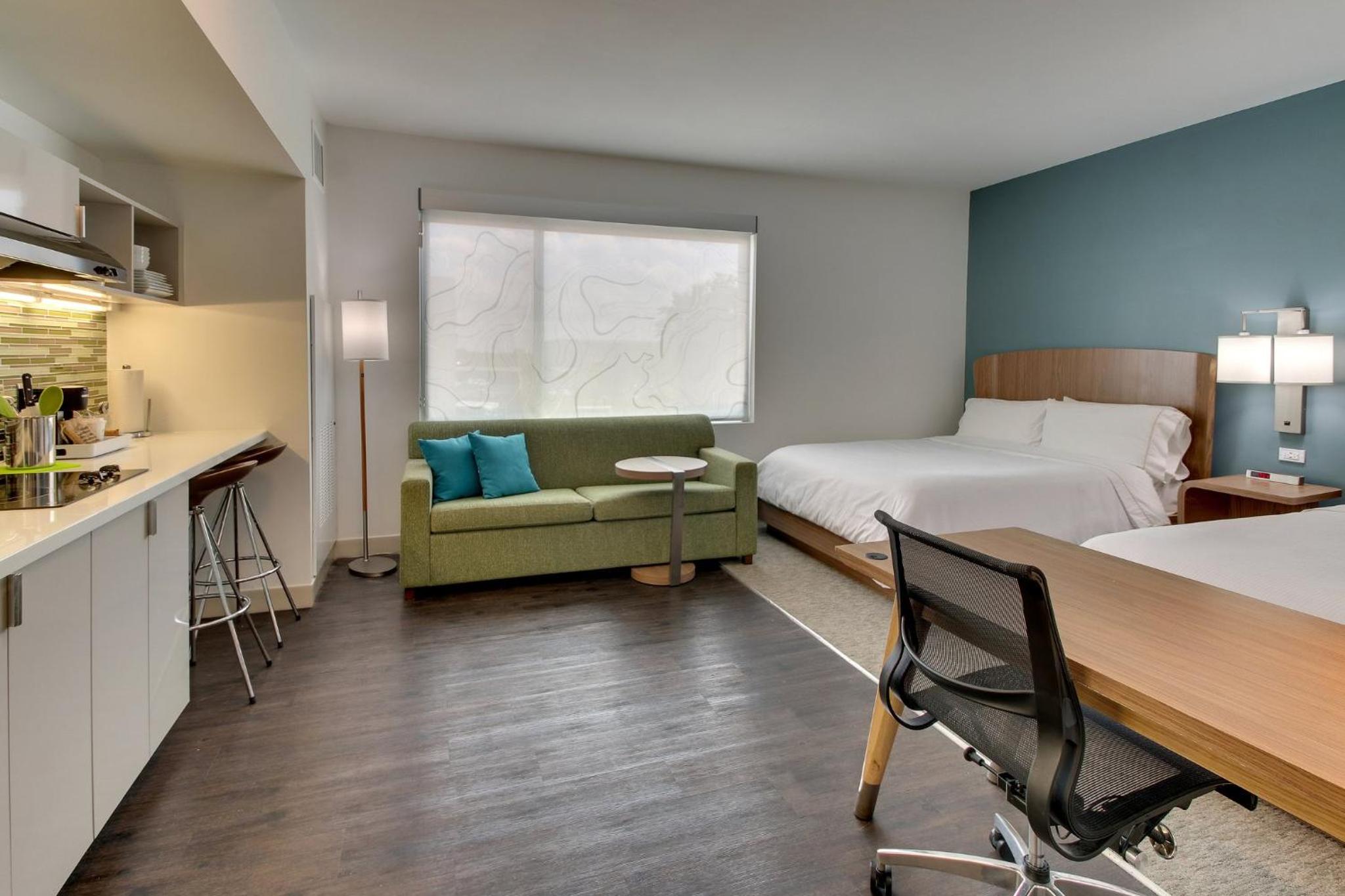 Studio with Two Queen Beds and Sofa Bed - Mobility and Hearing Accessible with Roll-in Shower photo 1