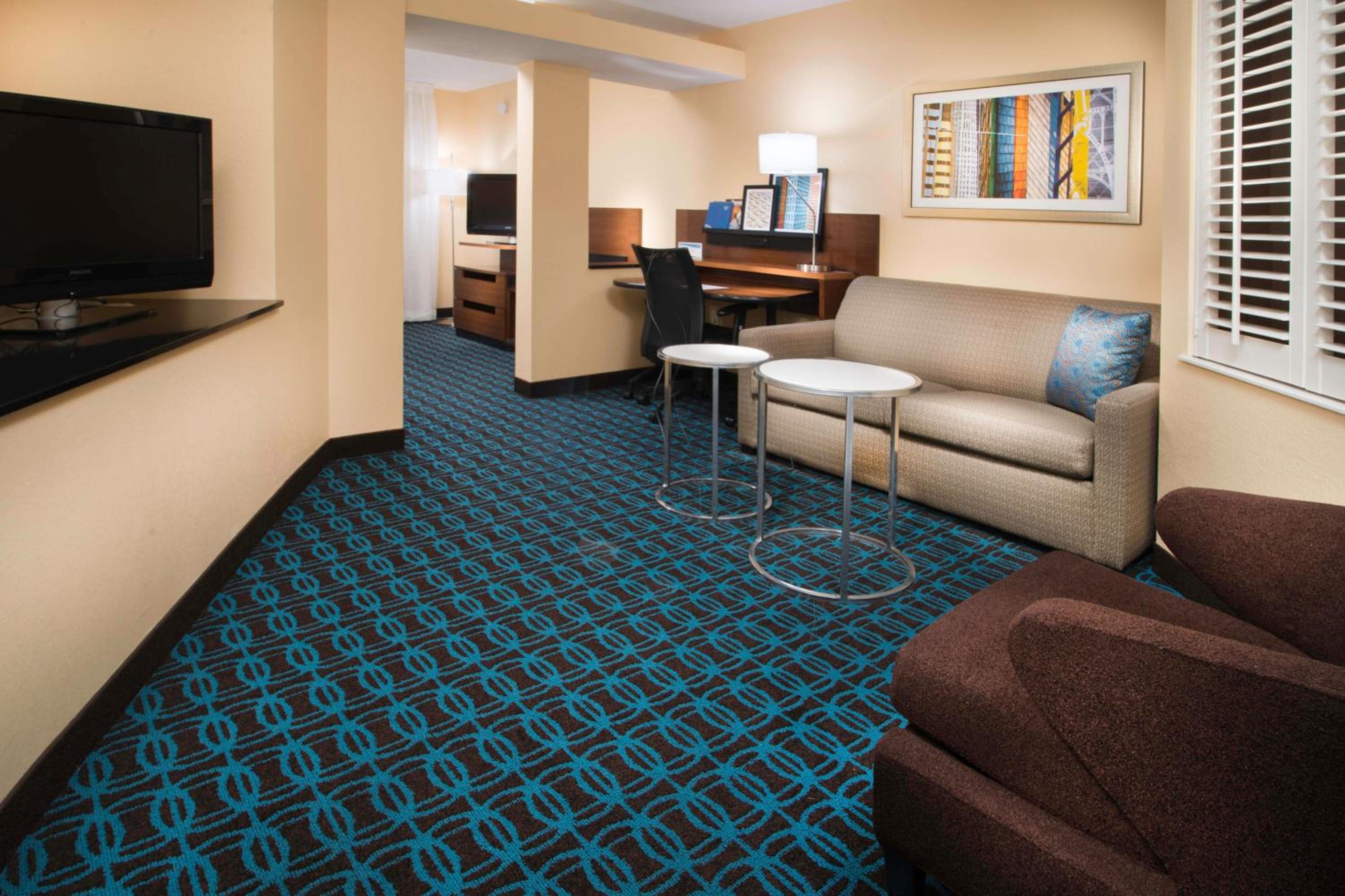 King Room with Sofa Bed and Whirlpool - Mobility and Hearing Accessible with Roll-in Shower