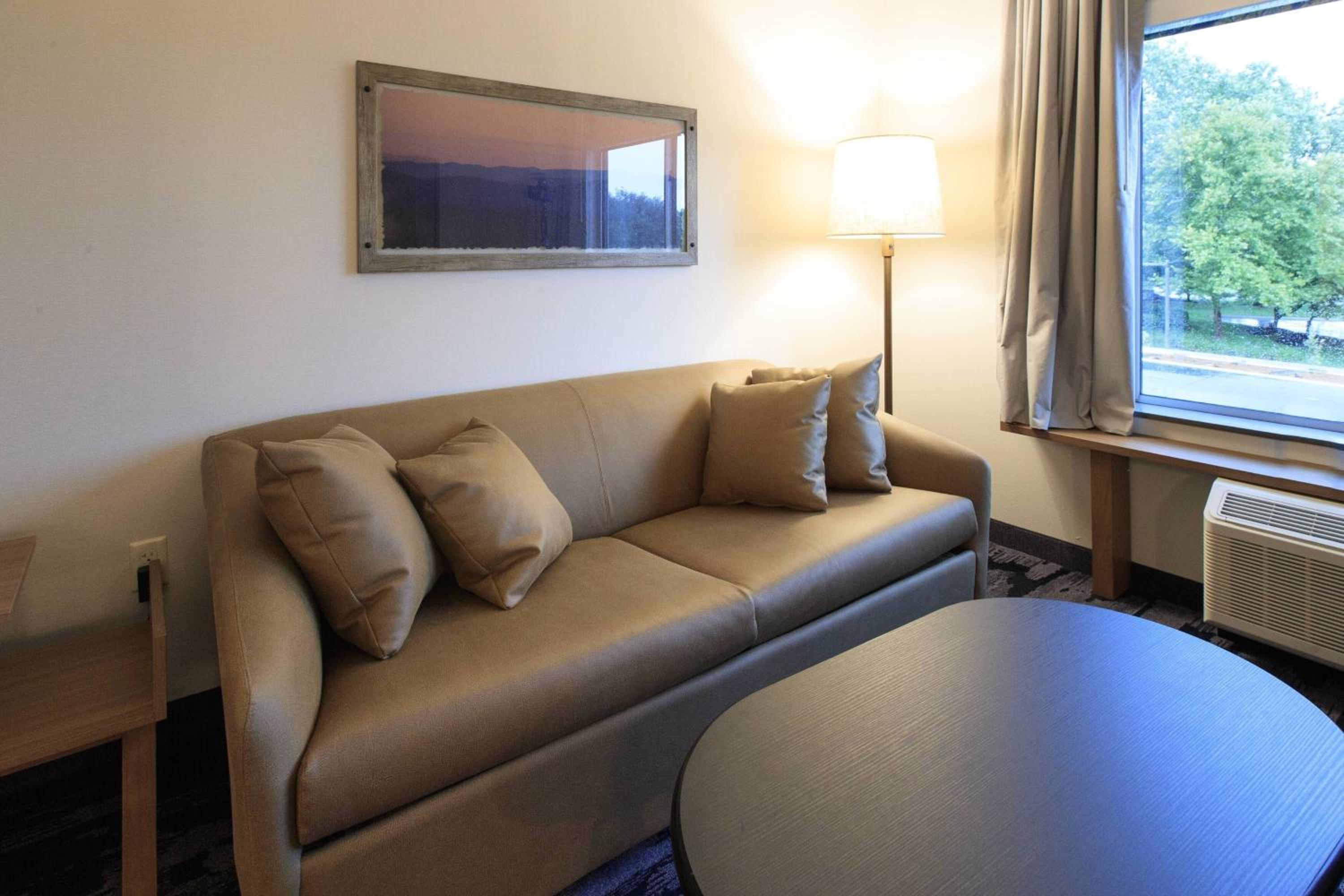 King Suite with Sofa Bed and Roll-in Shower - Mobility and Hearing Accessible