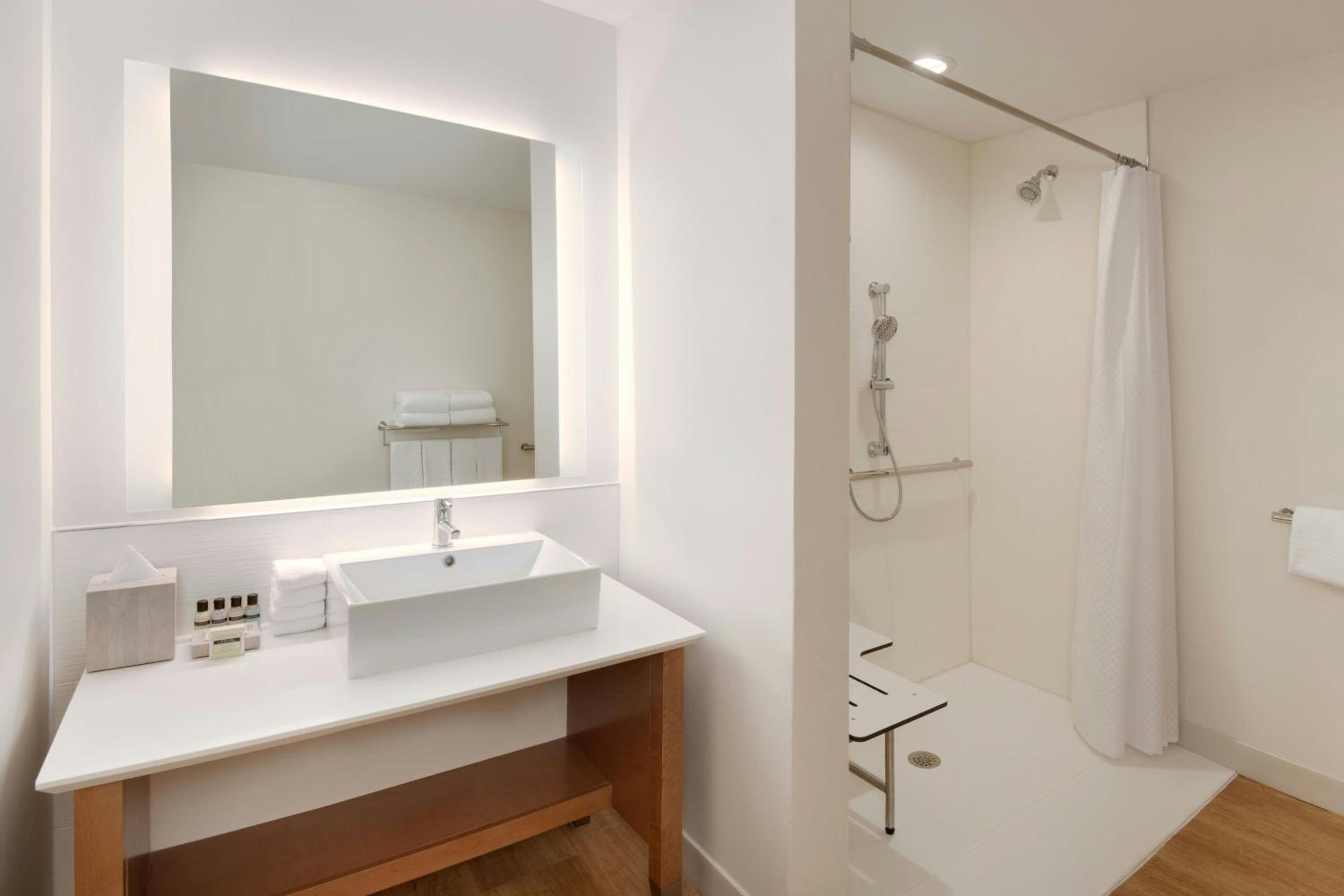 Queen Studio with Sofa Bed and Roll-in Shower - Mobility Accessible