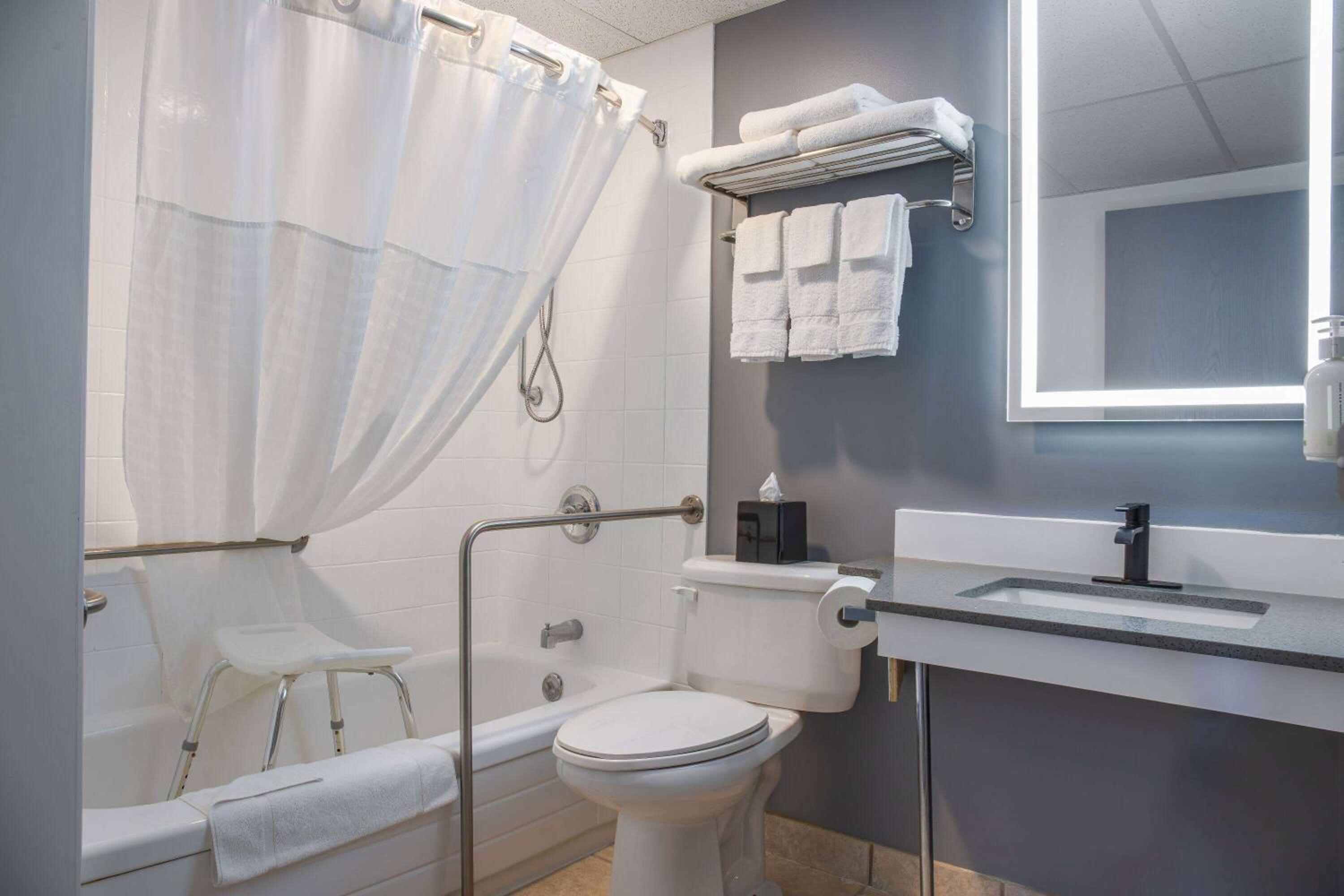 Queen Room with Bathtub w/Grab Bars - Mobility Accessible - Non-Smoking - Photo 3