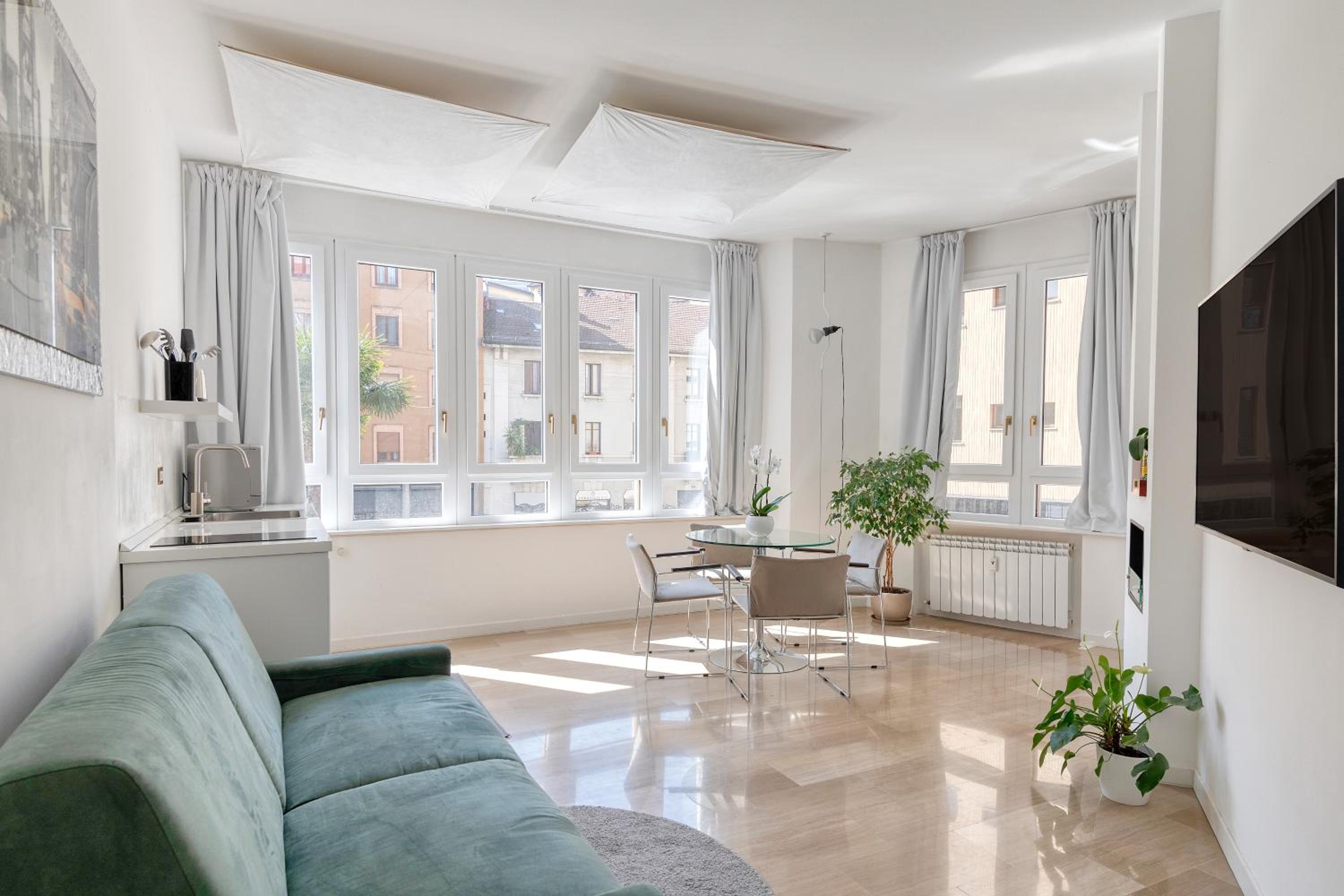 Deluxe One-Bedroom Apartment with City View