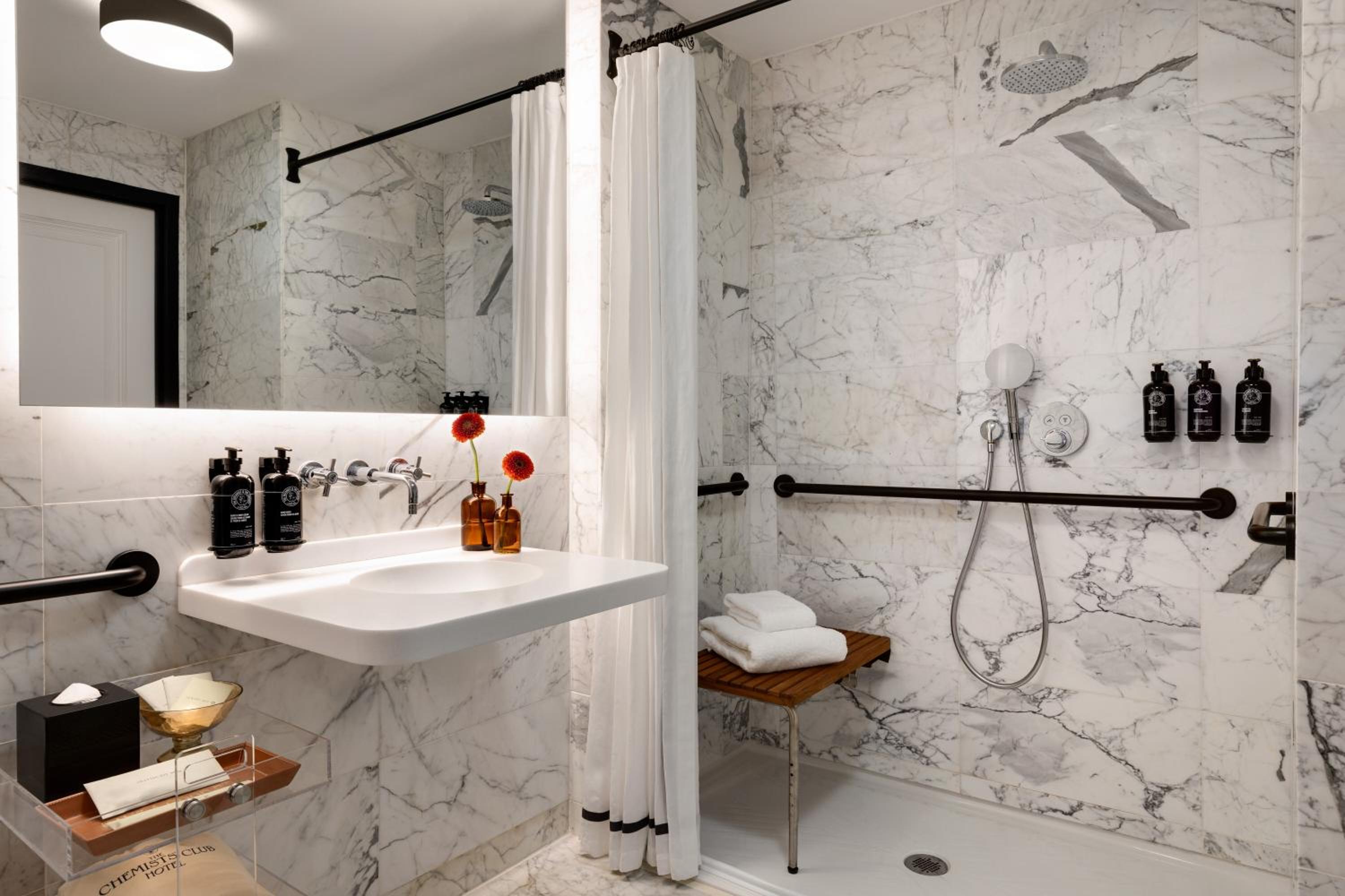 Junior Suite Mobility/Hearing Accessible with Roll-In Shower