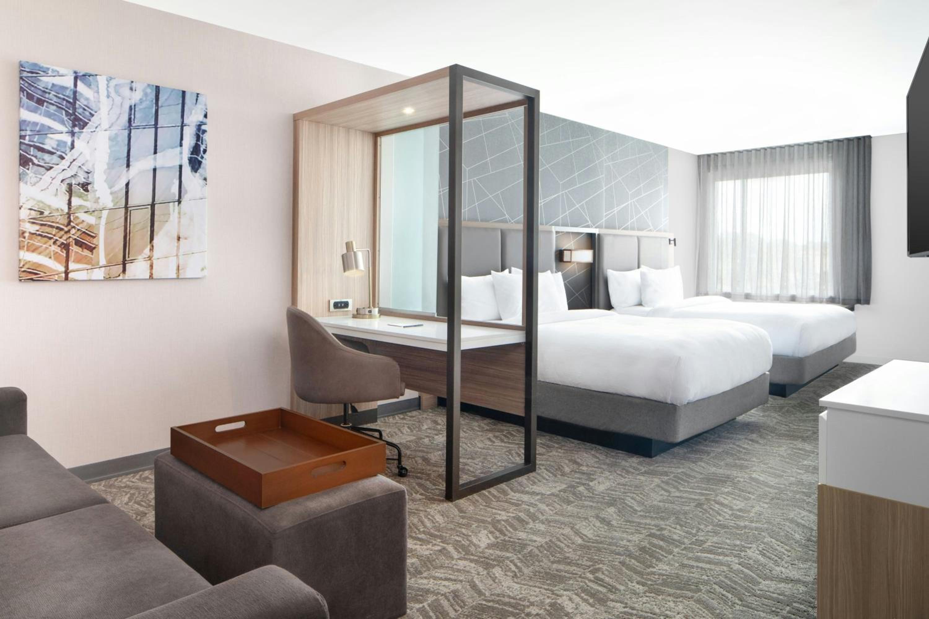 Queen Suite with Two Queen Beds and Trundle Sofa - Hearing Accessible - Photo 1