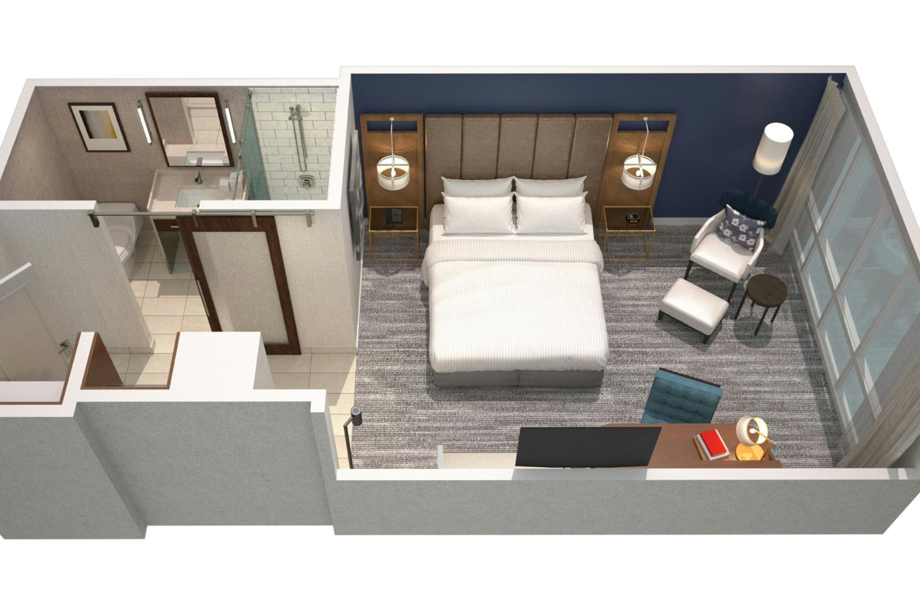 City View King Room, Guest room, 1 King,  City view (Hearing Accessible) - Photo 9