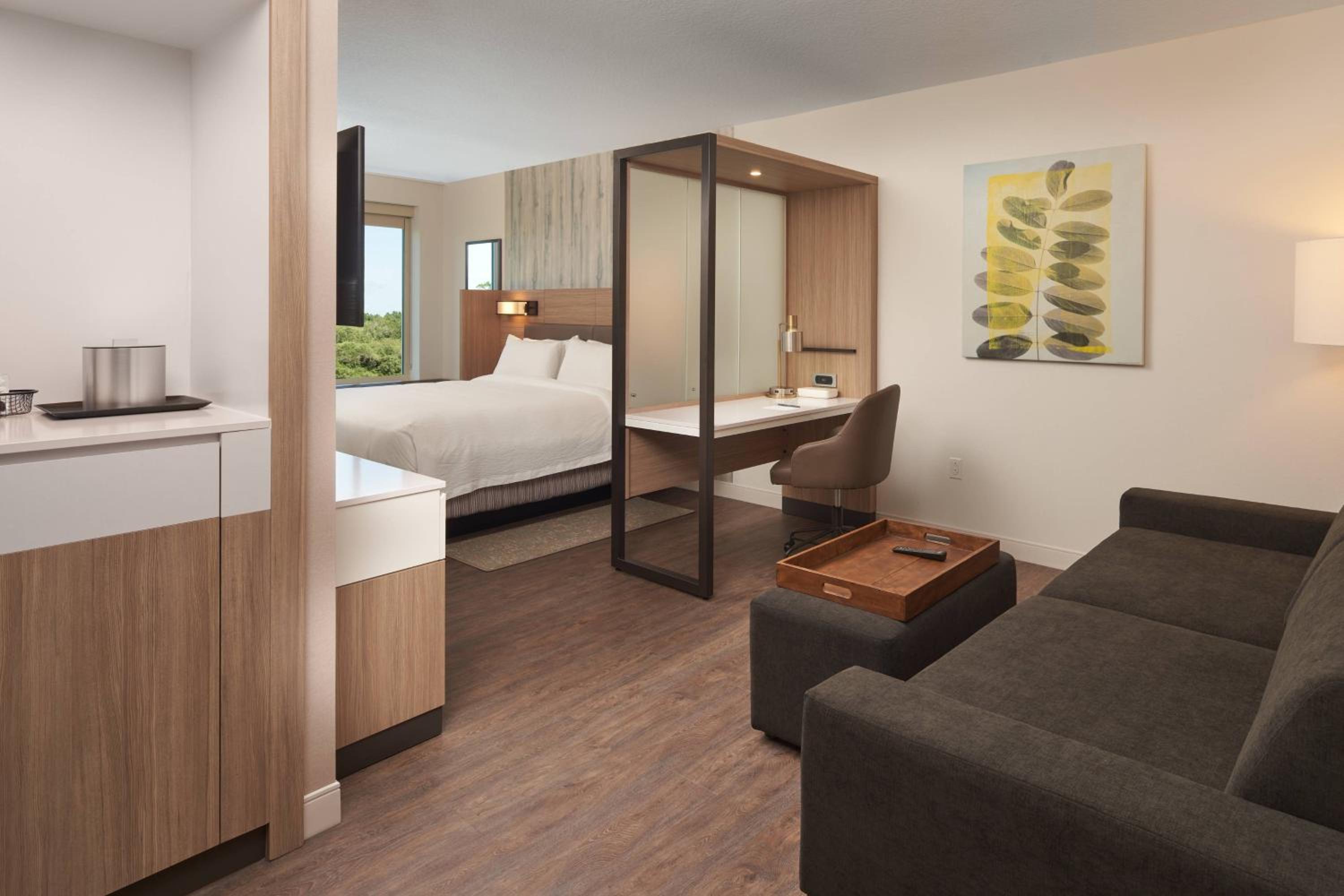 Large King Room with Sofa Bed and Roll-in Shower - Mobility Accessible