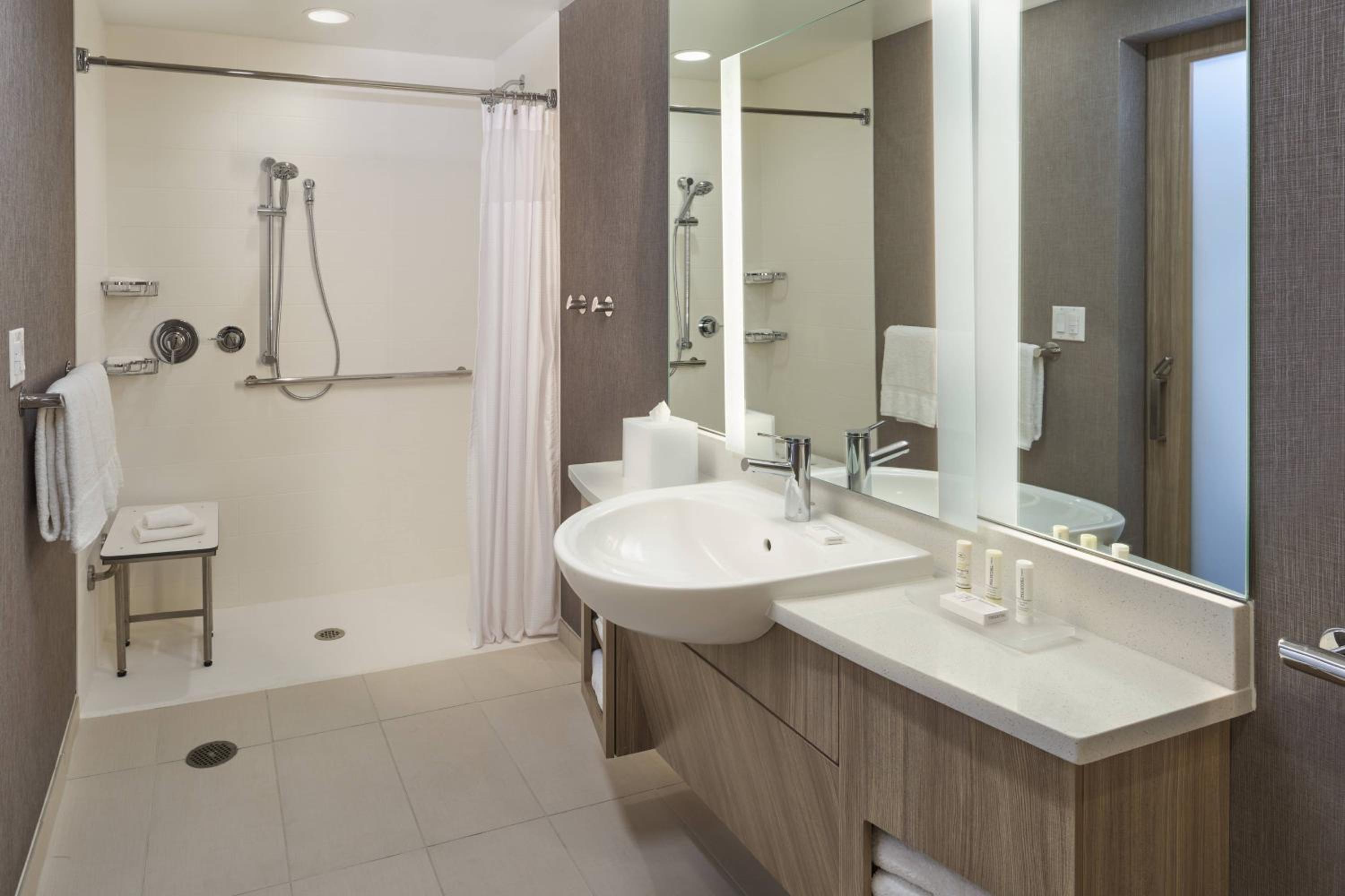 Large King Room with Sofa Bed and Roll-in Shower - Mobility Accessible