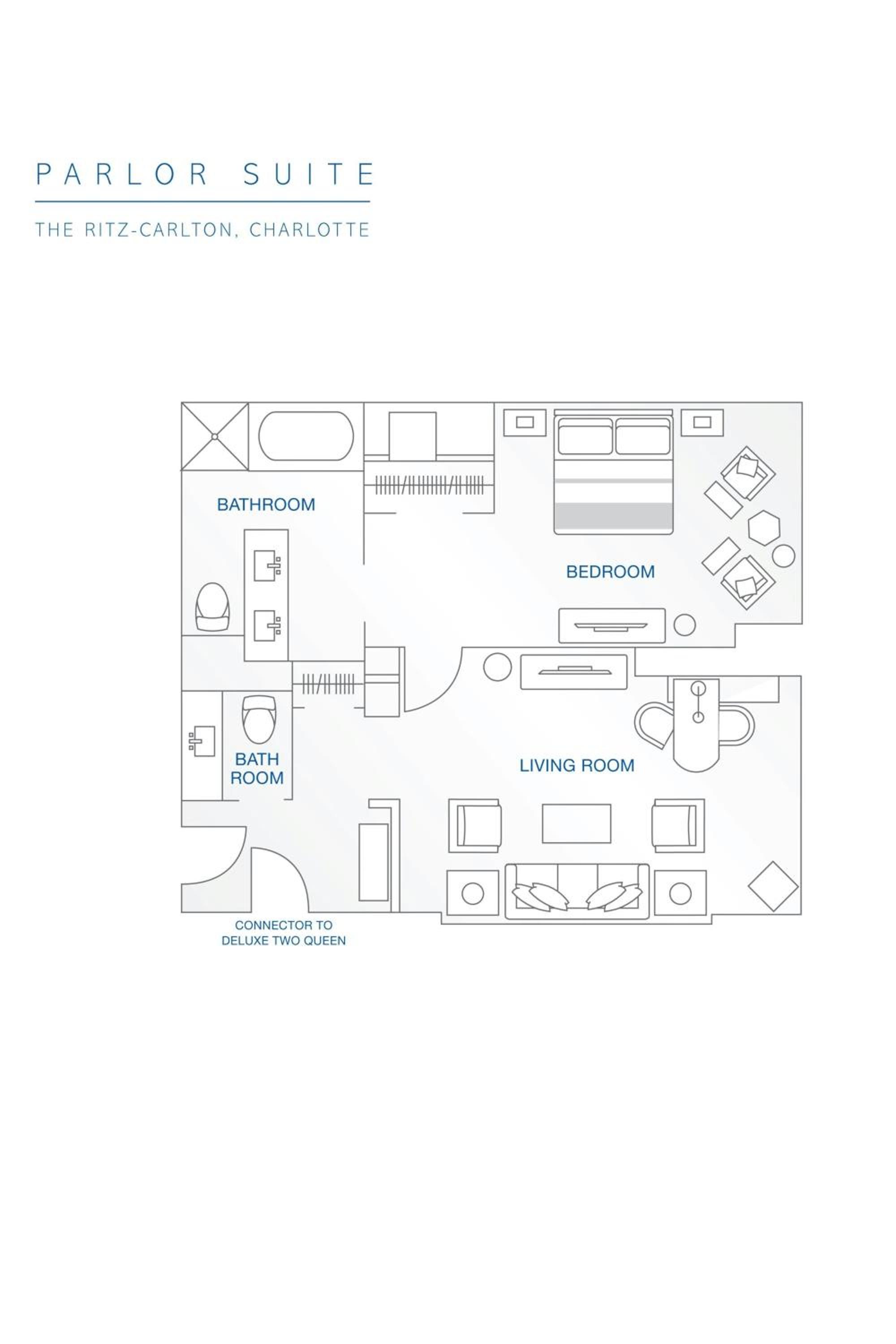 Parlor Suite, 1 Bedroom Suite, 1 King, Sofa bed (Hearing Accessible)