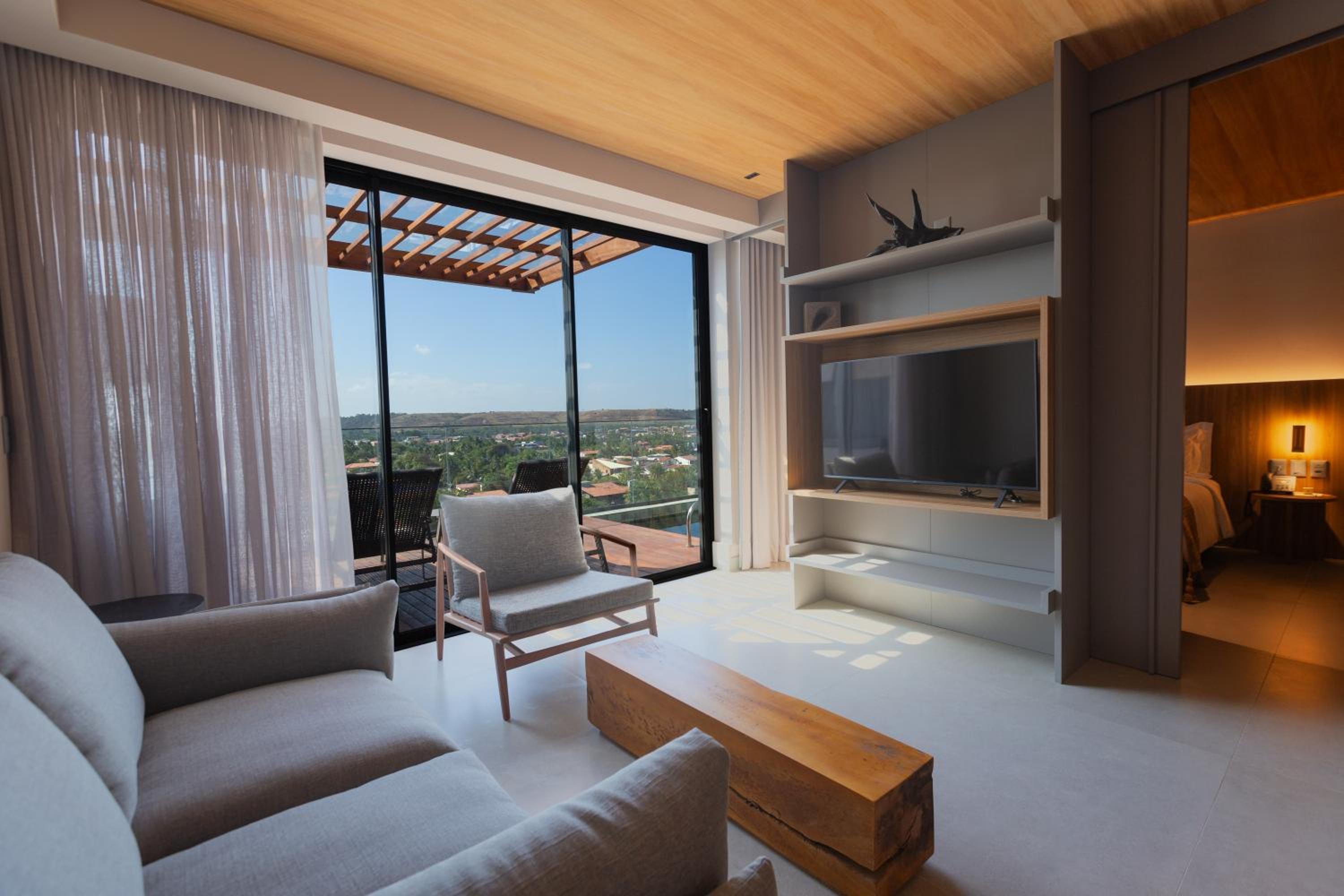 Deluxe One-Bedroom Apartment with City View