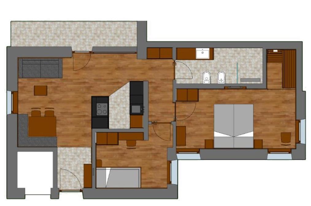 Two-Bedroom Apartment with Balcony photo 3