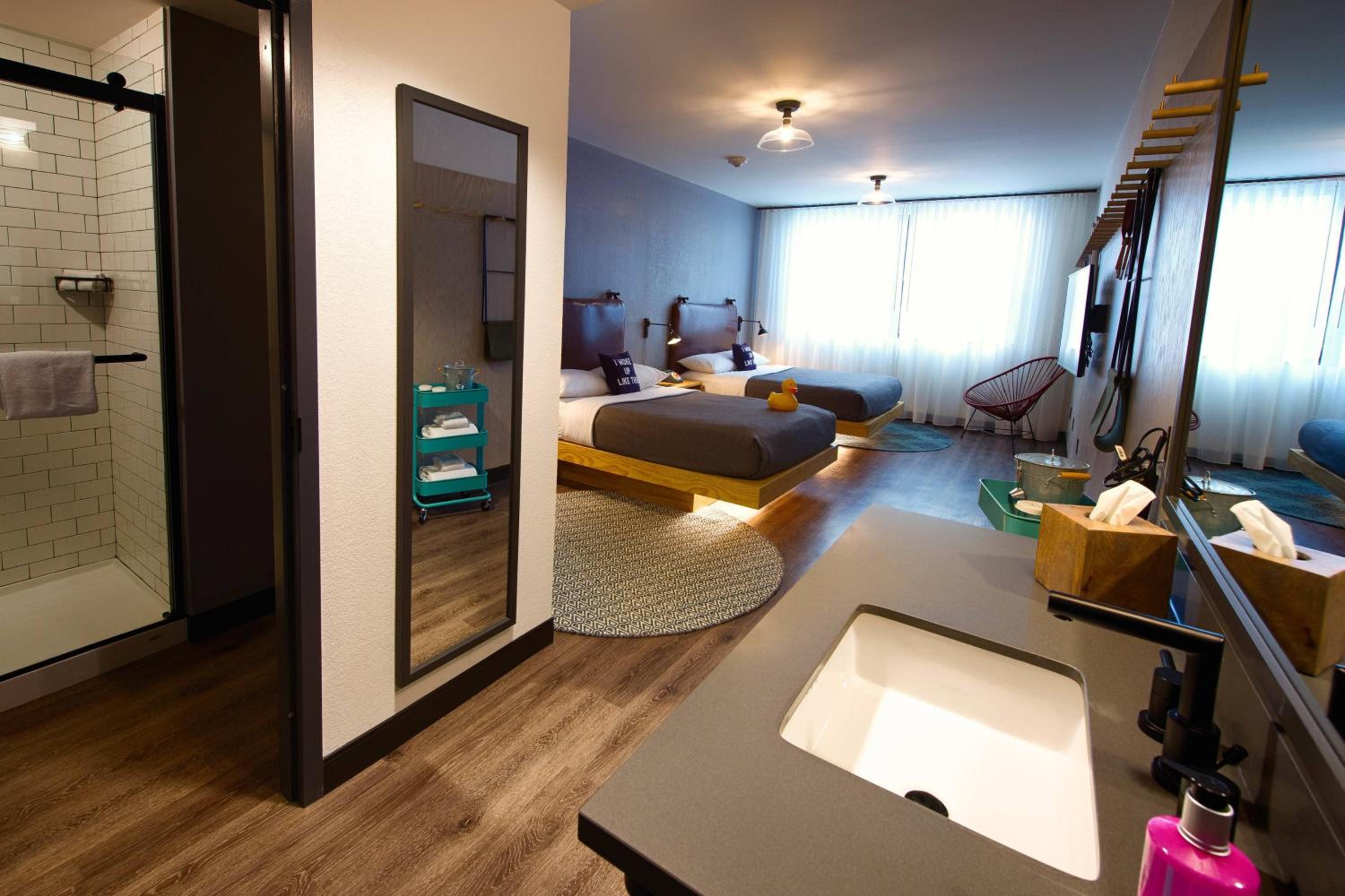 Queen Room with Two Queen Beds and Roll-in Shower - Mobility Accessible - Photo 1