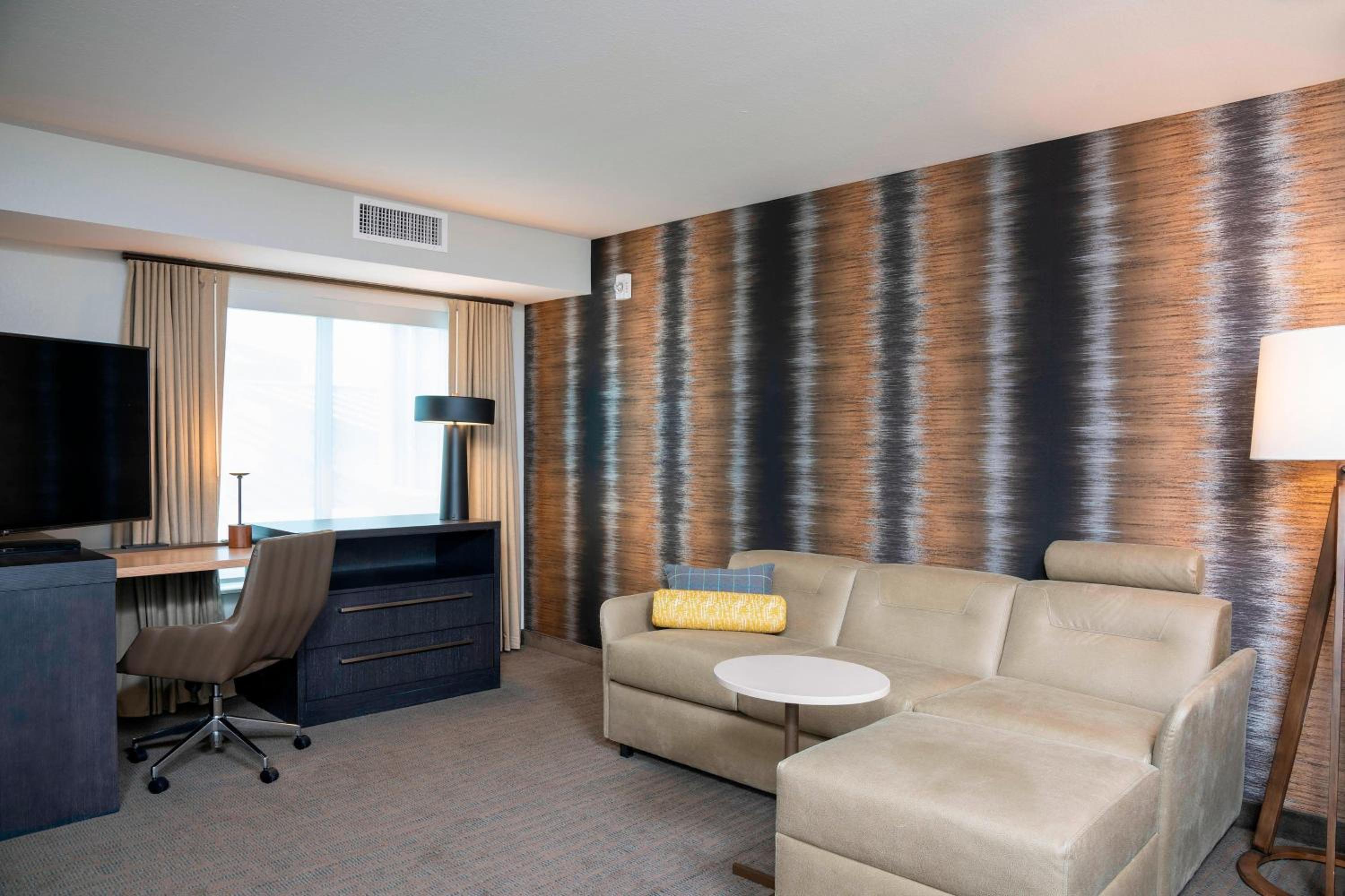 Studio Suite with Two Queen Beds with Sofa Bed and Roll-In Shower - Mobility and Hearing Accesssible
