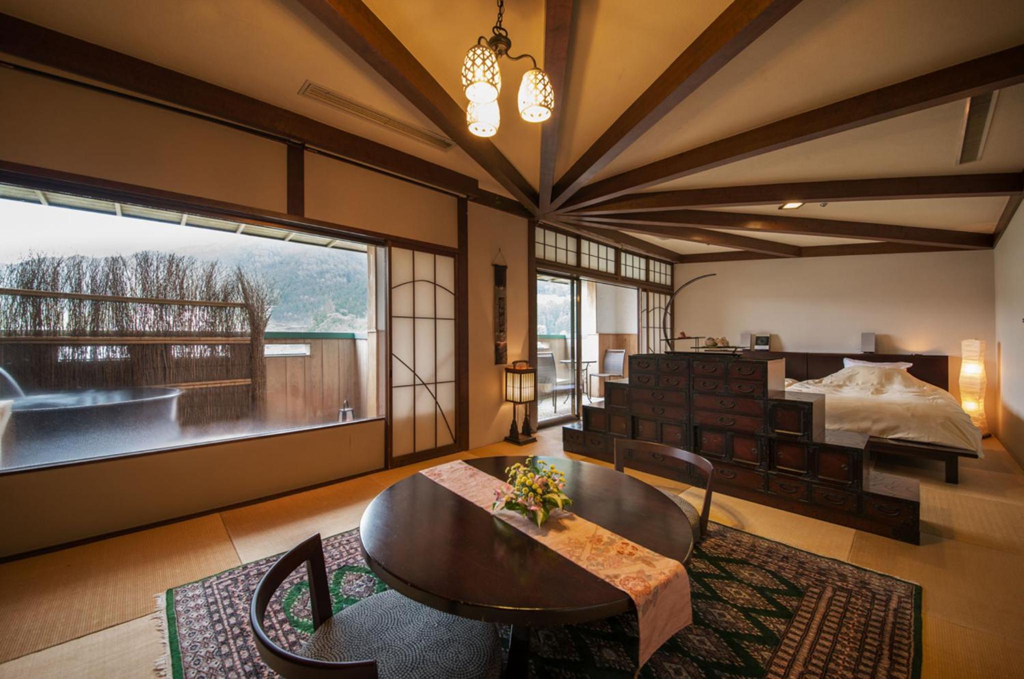 Hot spring open-air Bath - Iron kettle bathtub Room 502
