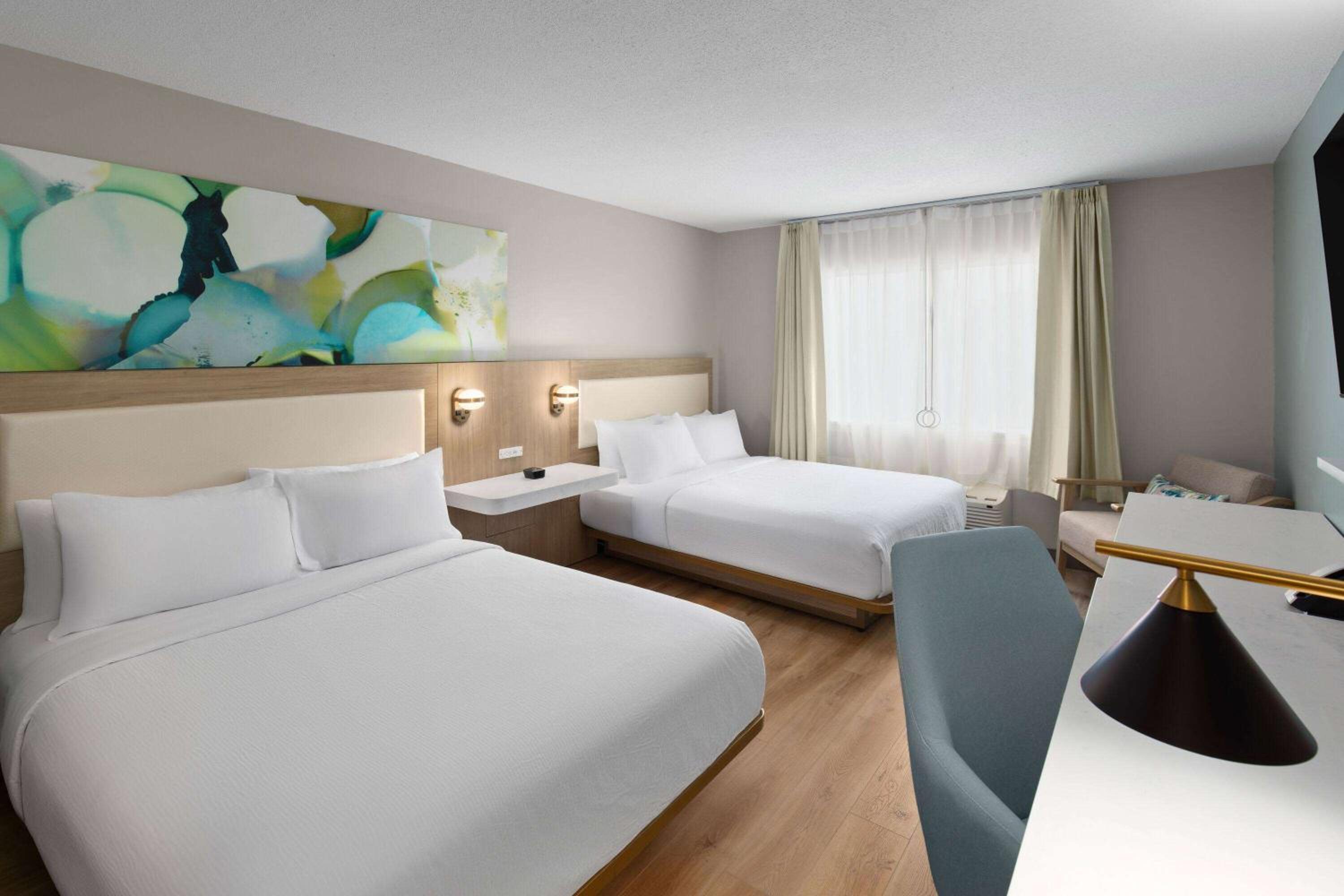 Room with Two Queen Beds and Mobility/Hearing Access and Roll-In Shower, Non-Smoking