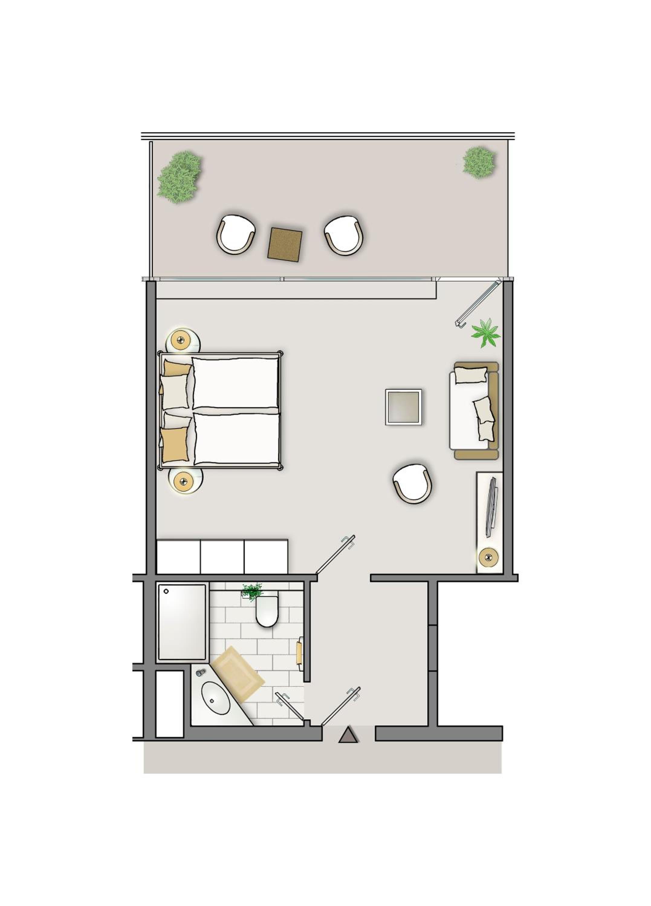 Deluxe Doppelzimmer mit Meerblick