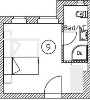 Single Room with Garden View