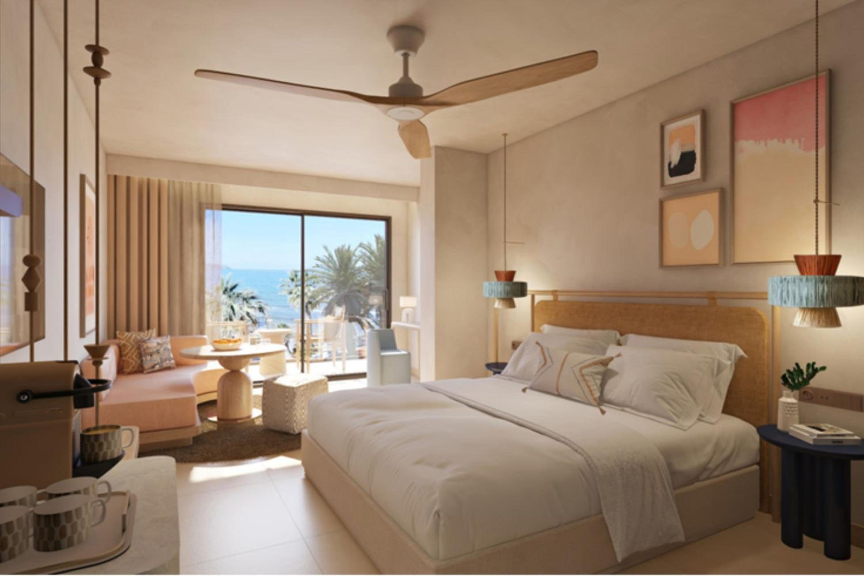 Superior King Room with Balcony and Inland View