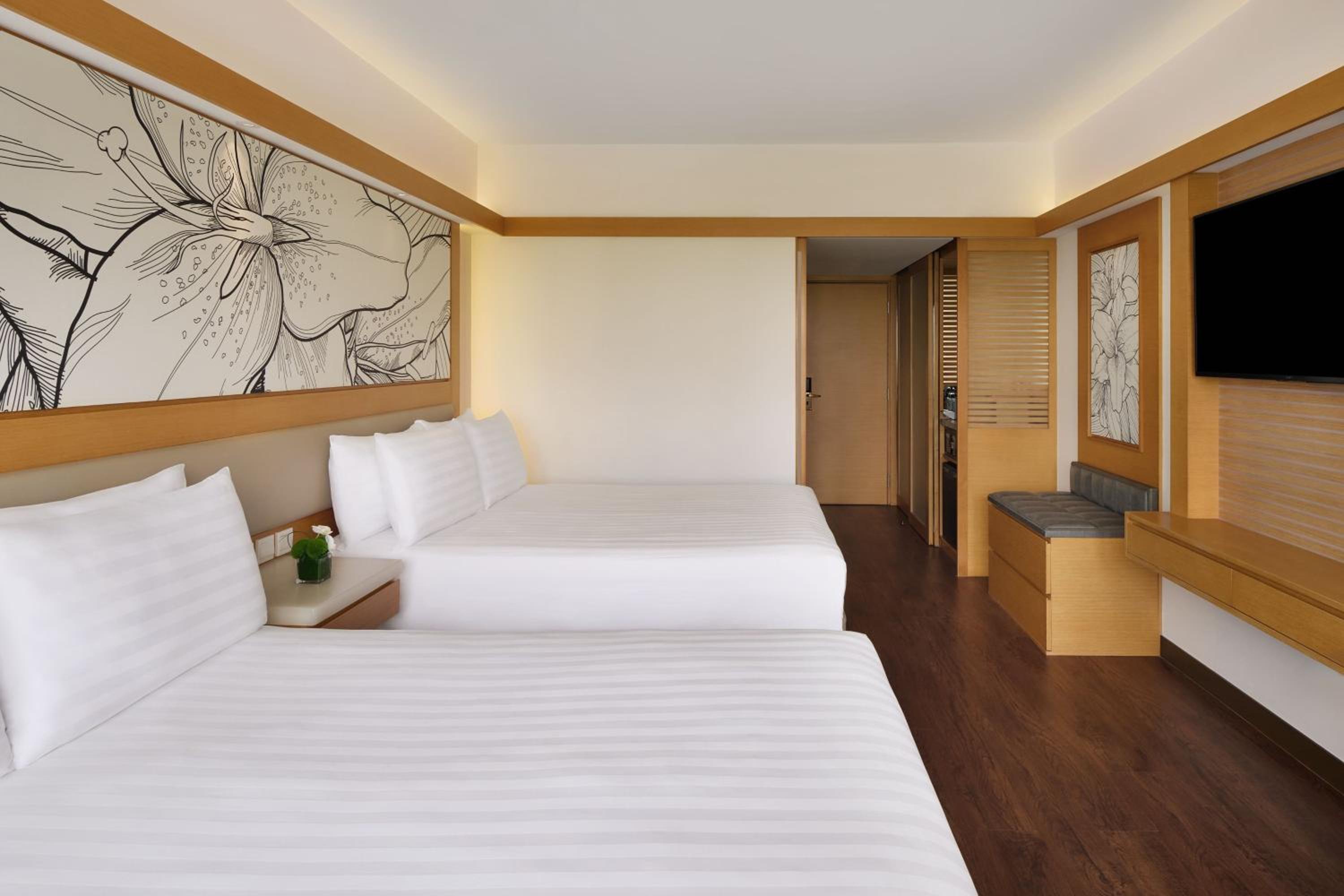 Family Queen Room with Two Queen Beds and City View