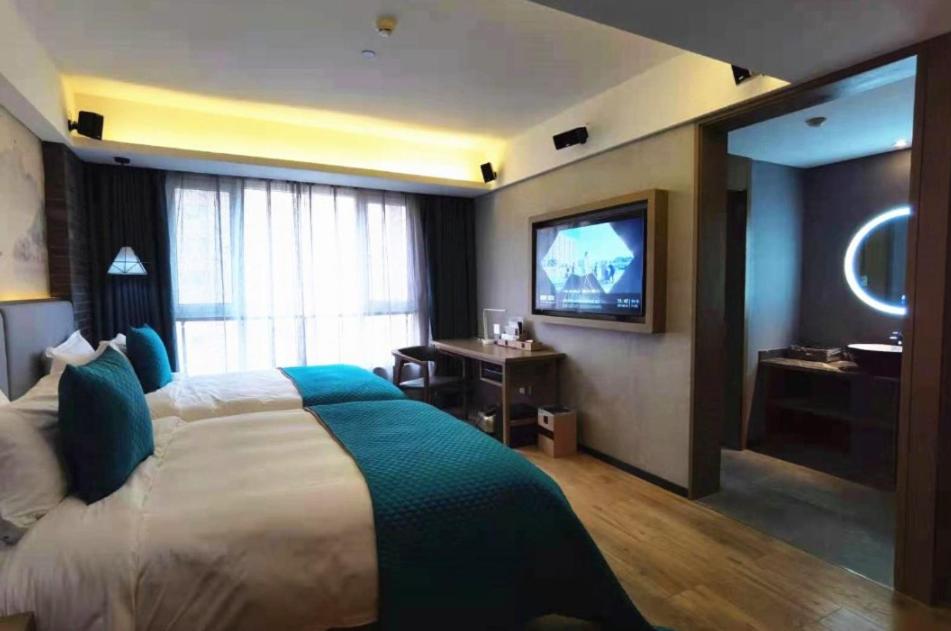 Elegant Twin Room with City View