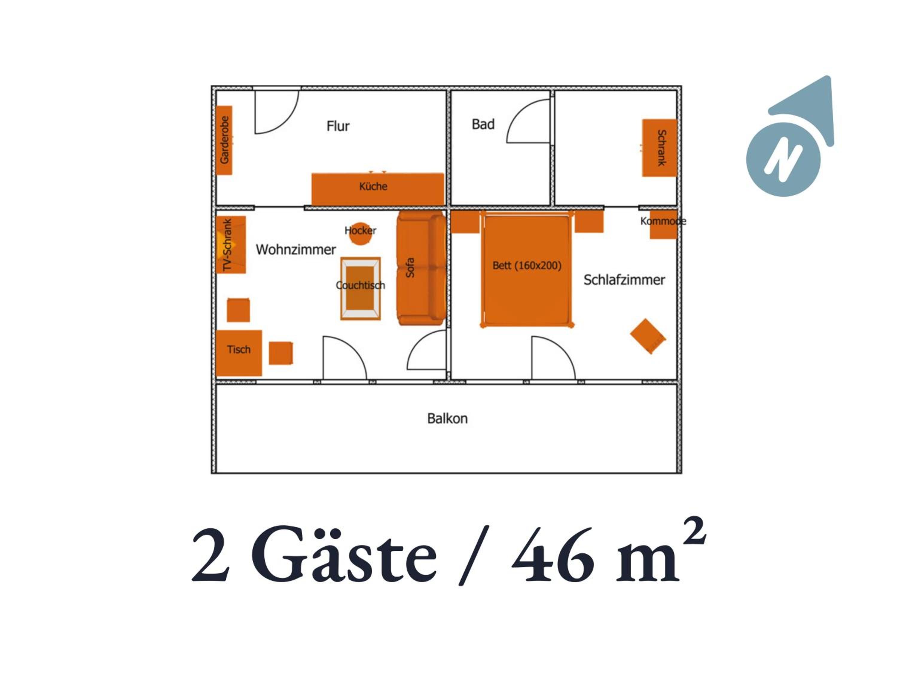 One-Bedroom Apartment with Balcony photo 3