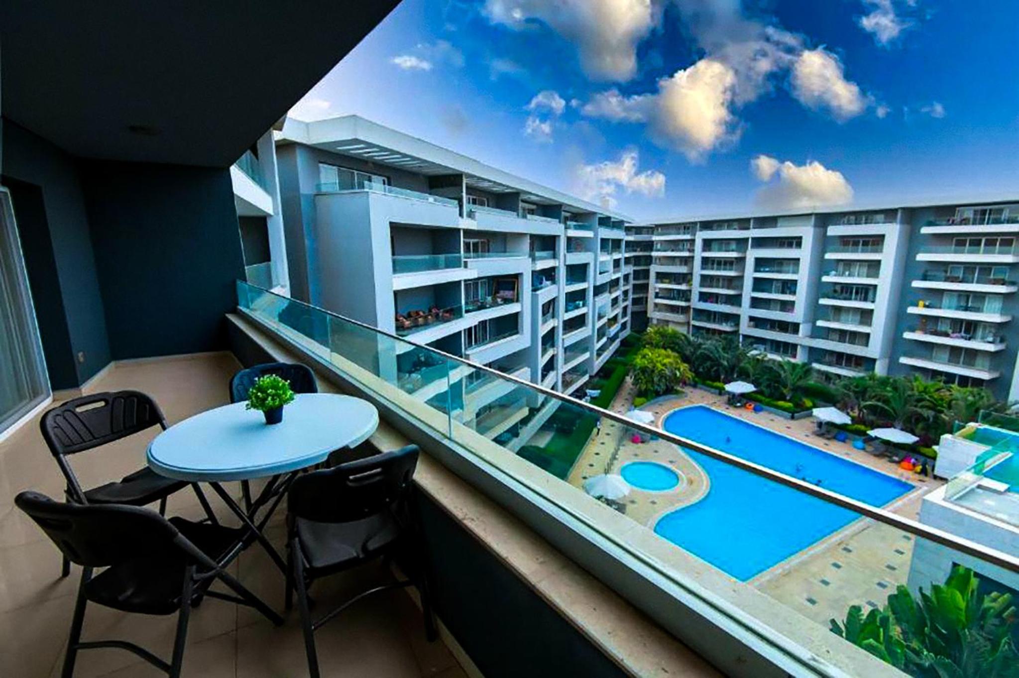Three-Bedroom Apartment with Water View