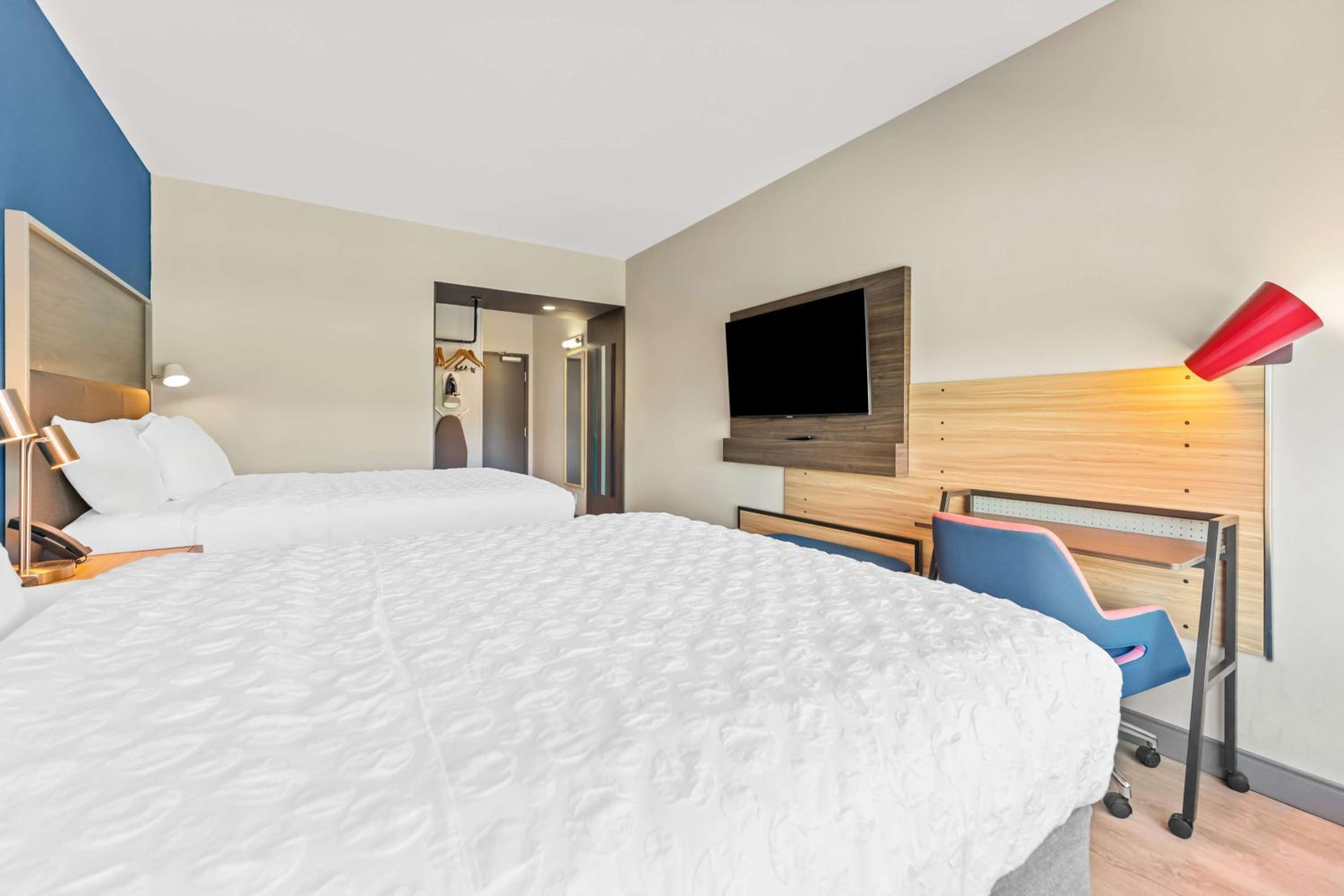 Queen Room with Two Queen Beds and Walk-In Shower