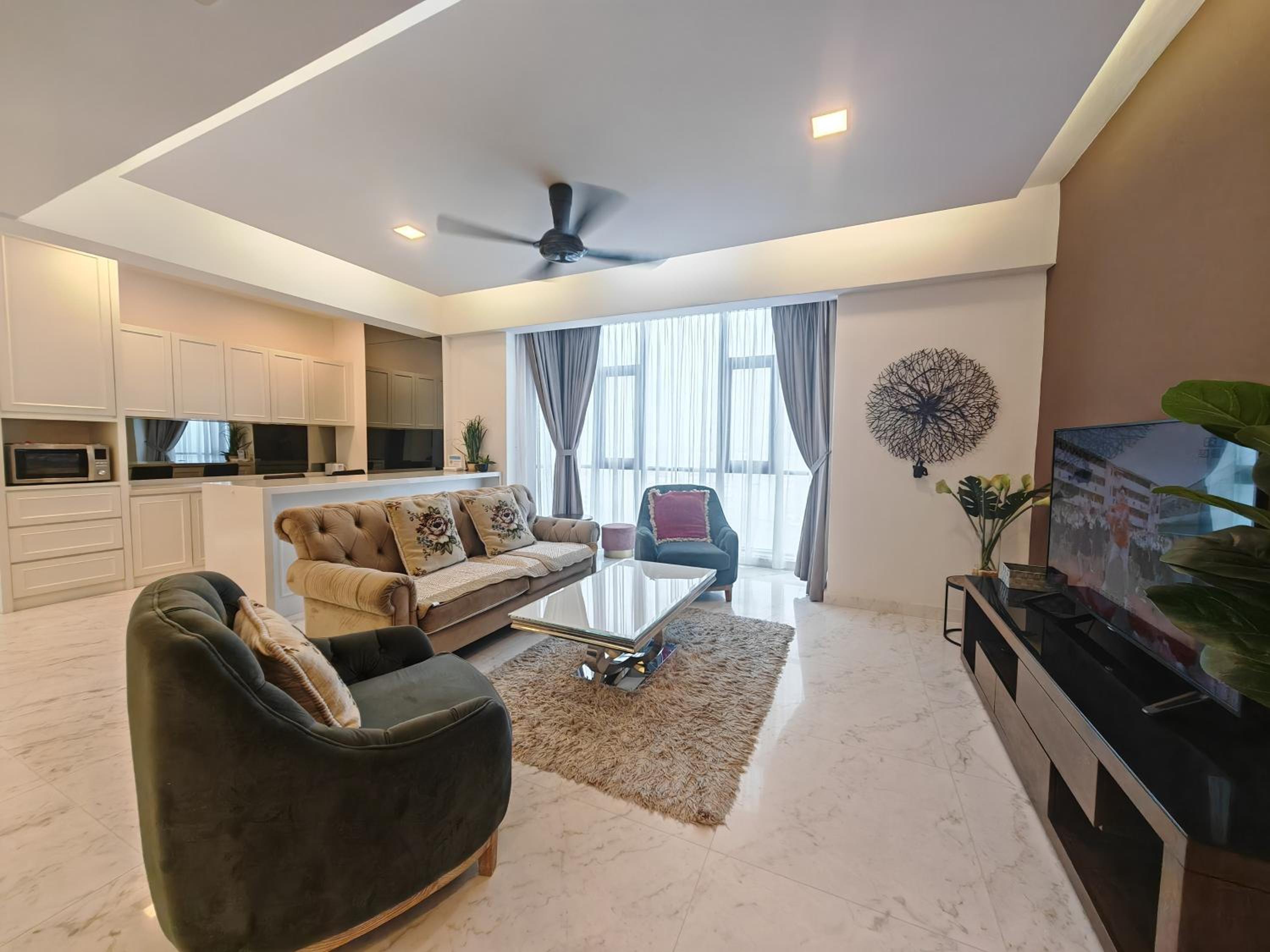 Three-Bedroom Apartment with Sea View