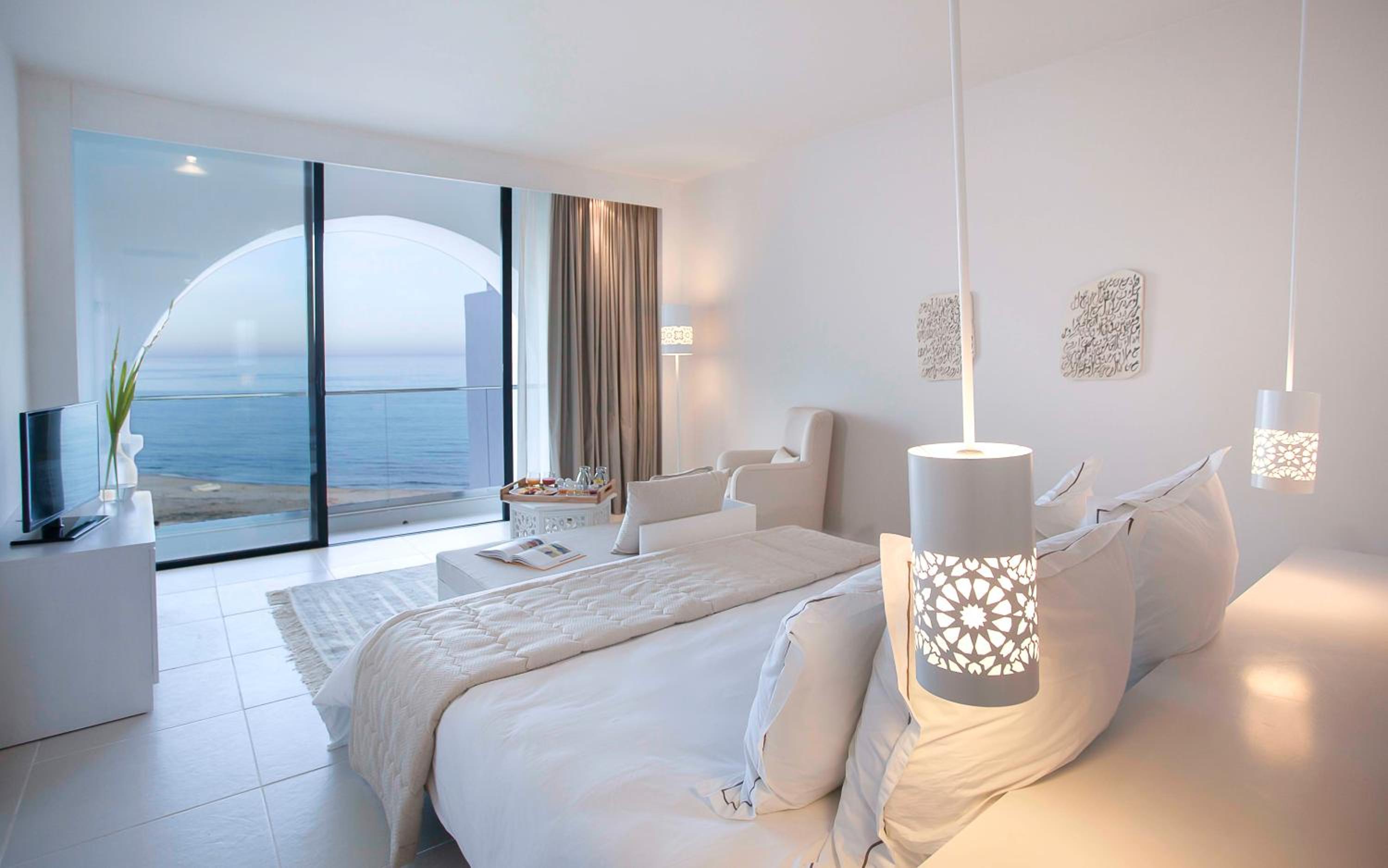 Suite Sea View With Double Whirlpool Bath on an outdoor sea view terrace